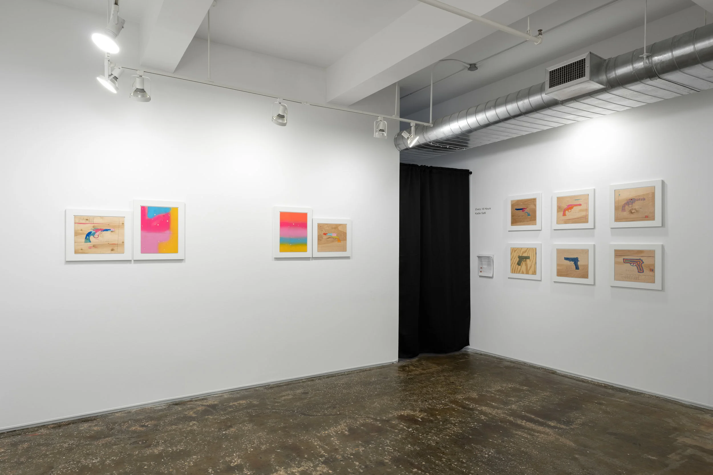 Installation view of Every 16 Hours