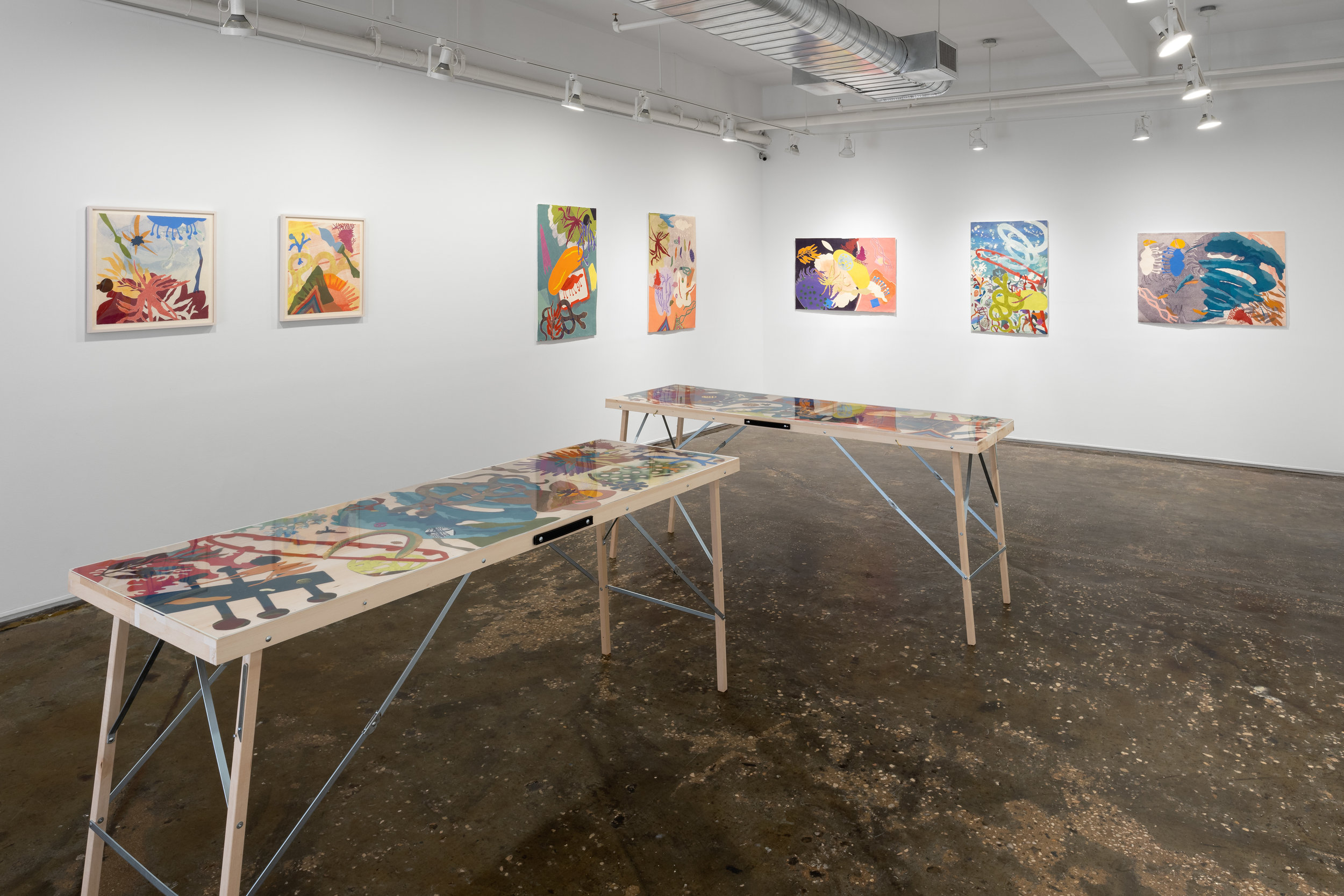 Installation view of Steamroller Collaborations. Photo by Sebastian Bach.