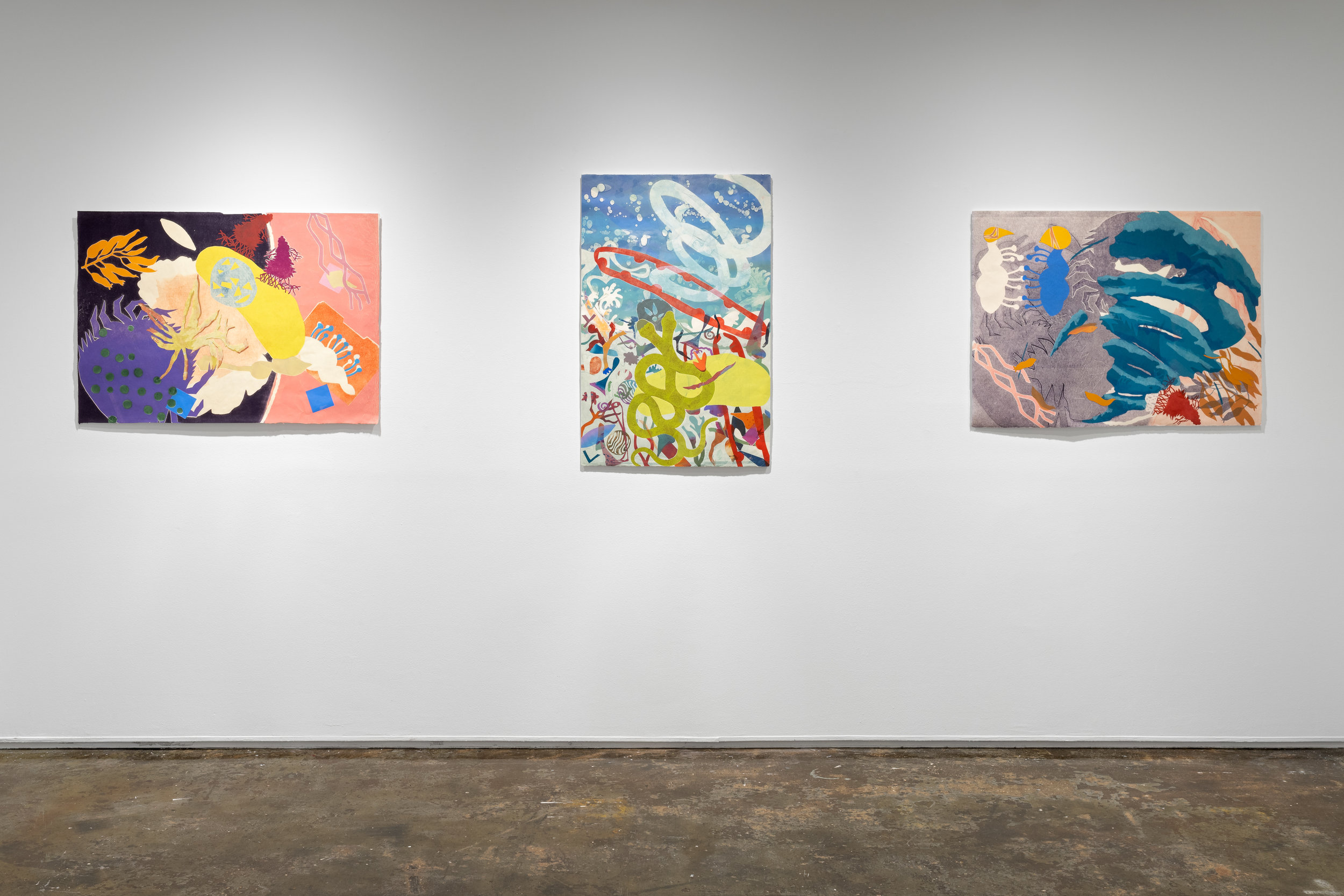 Installation view of Steamroller Collaborations. Photo by Sebastian Bach.
