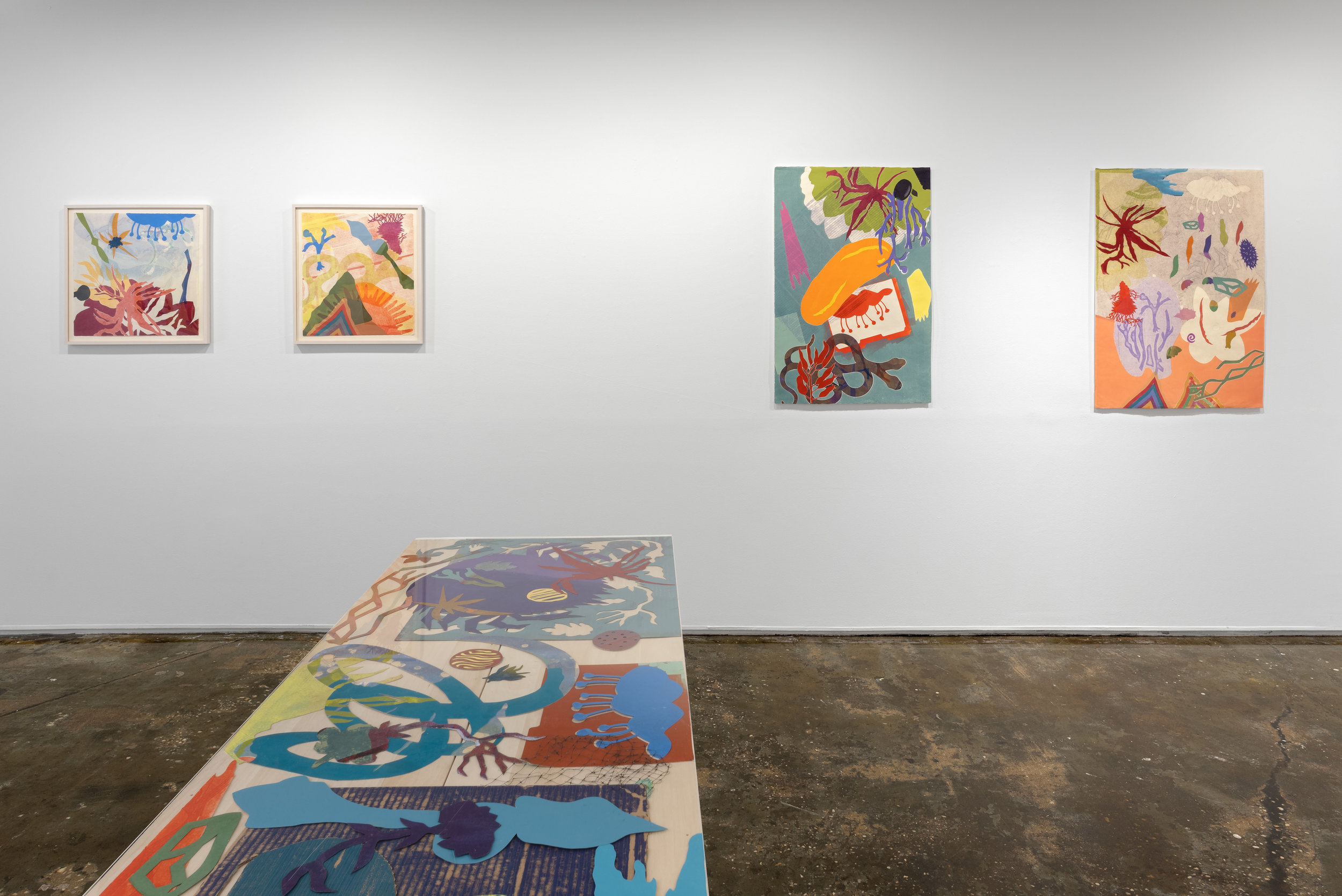  Installation view of  Steamroller Collaborations.  Photo by Sebastian Bach. 