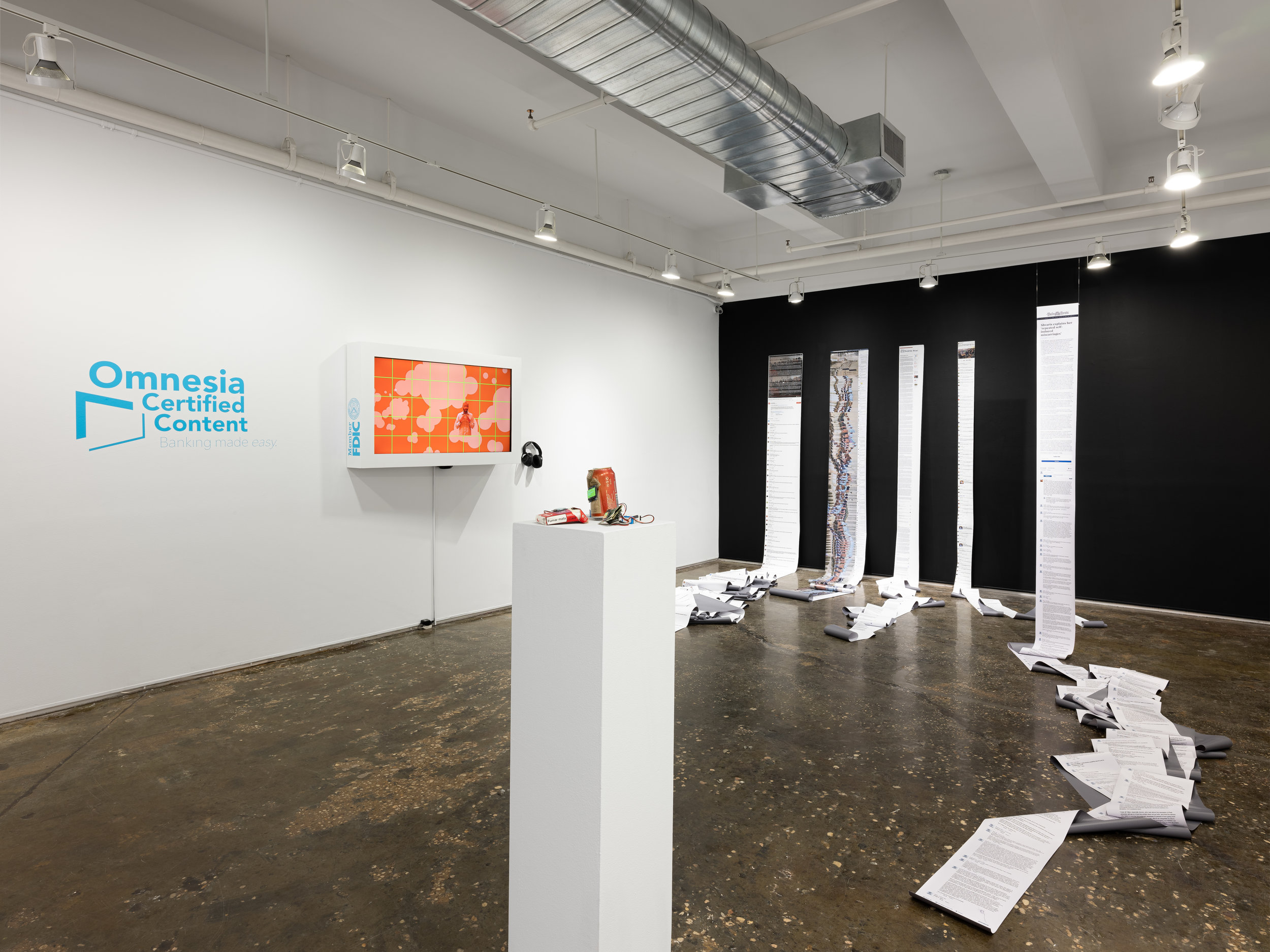 Installation view of The Scalability Project . Photo by Sebastian Bach.