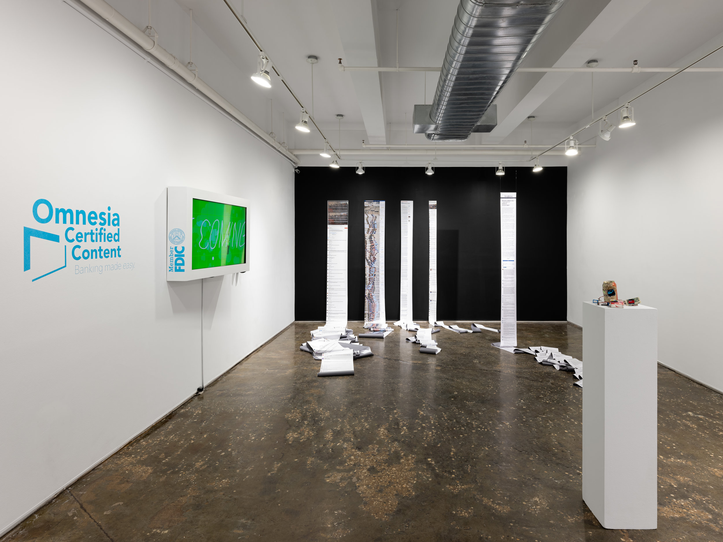 Installation view of The Scalability Project . Photo by Sebastian Bach.