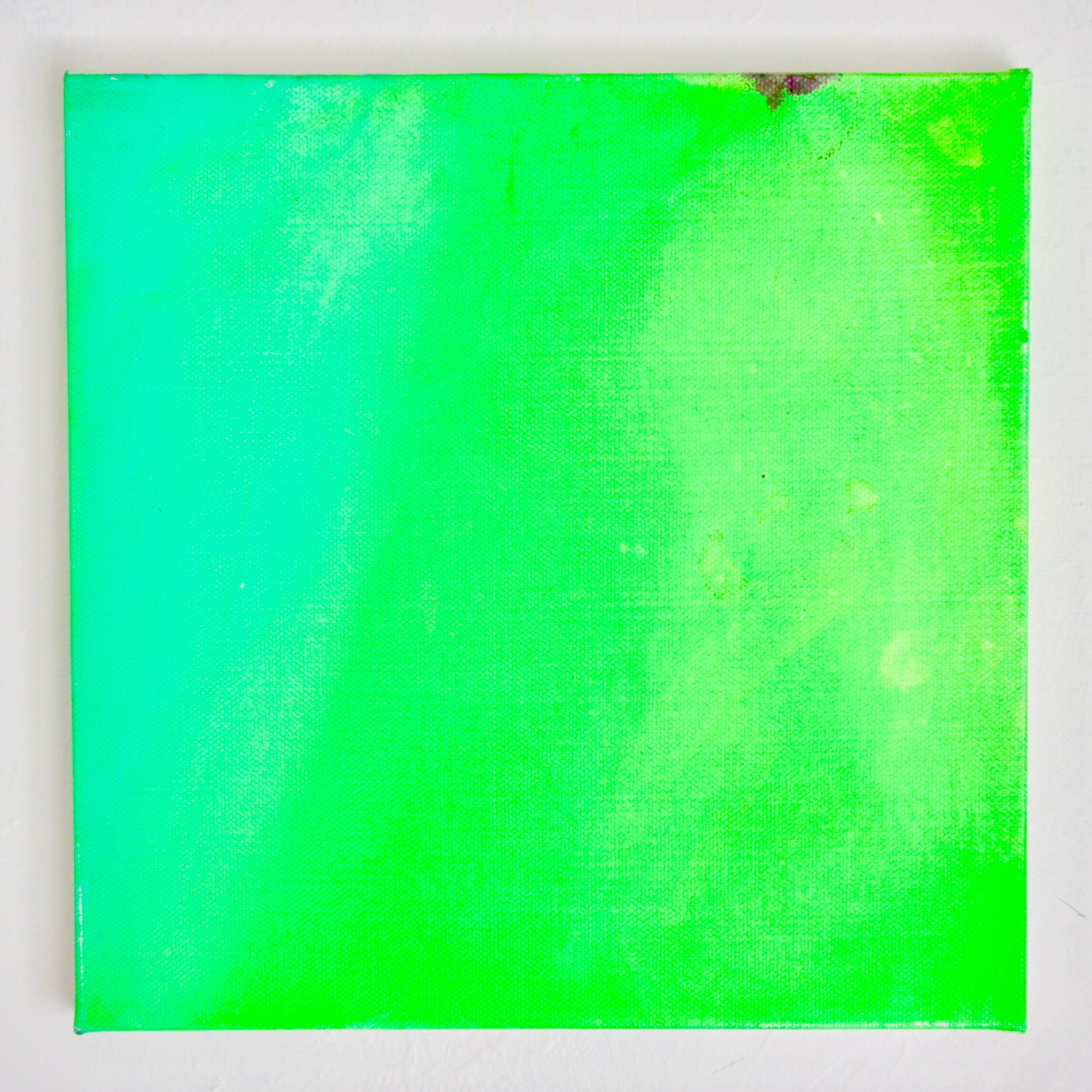  Jane Swavely,  Green Screen , 2020. Oil on canvas. 12 x 12 inches. 