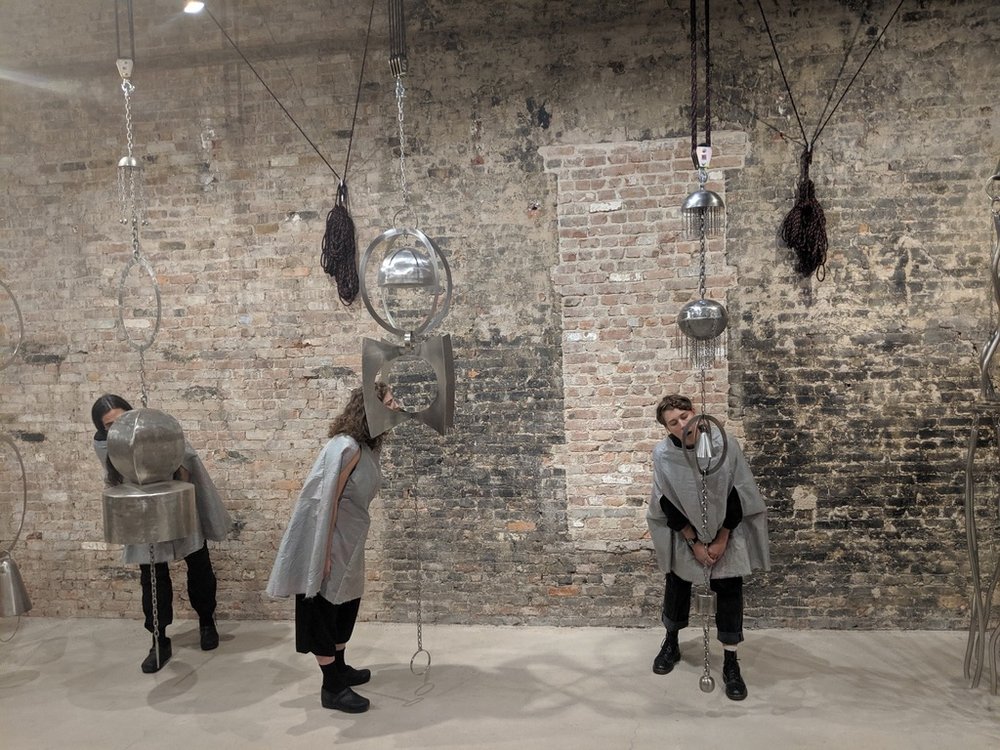  Allison Halter,  The Bells, the Bells! , 2019, performance and sound, 15 minutes, dieFirma, NY 