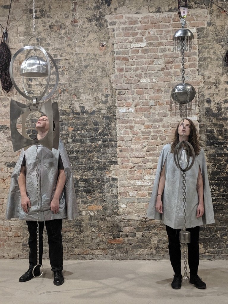  Allison Halter,  The Bells, the Bells! , 2019, performance and sound, 15 minutes, dieFirma, NY 