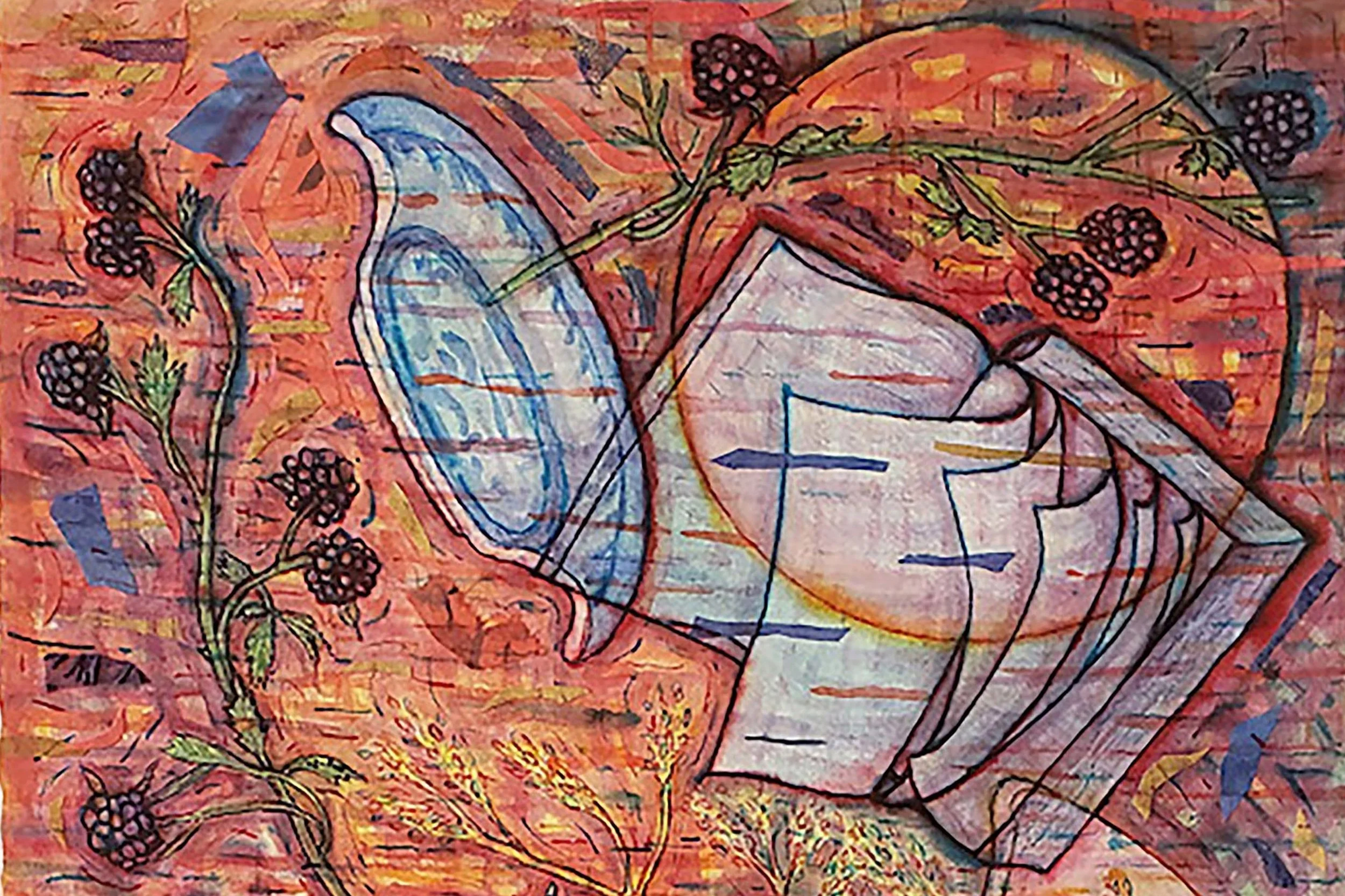 1.+Chavchavadze_Her+Tools+are+My+Tools+%28Mary+Heaton+Vorse%29_mixed+media+painting+on+Arches_+25%2522+x+40%2522_2024.jpg