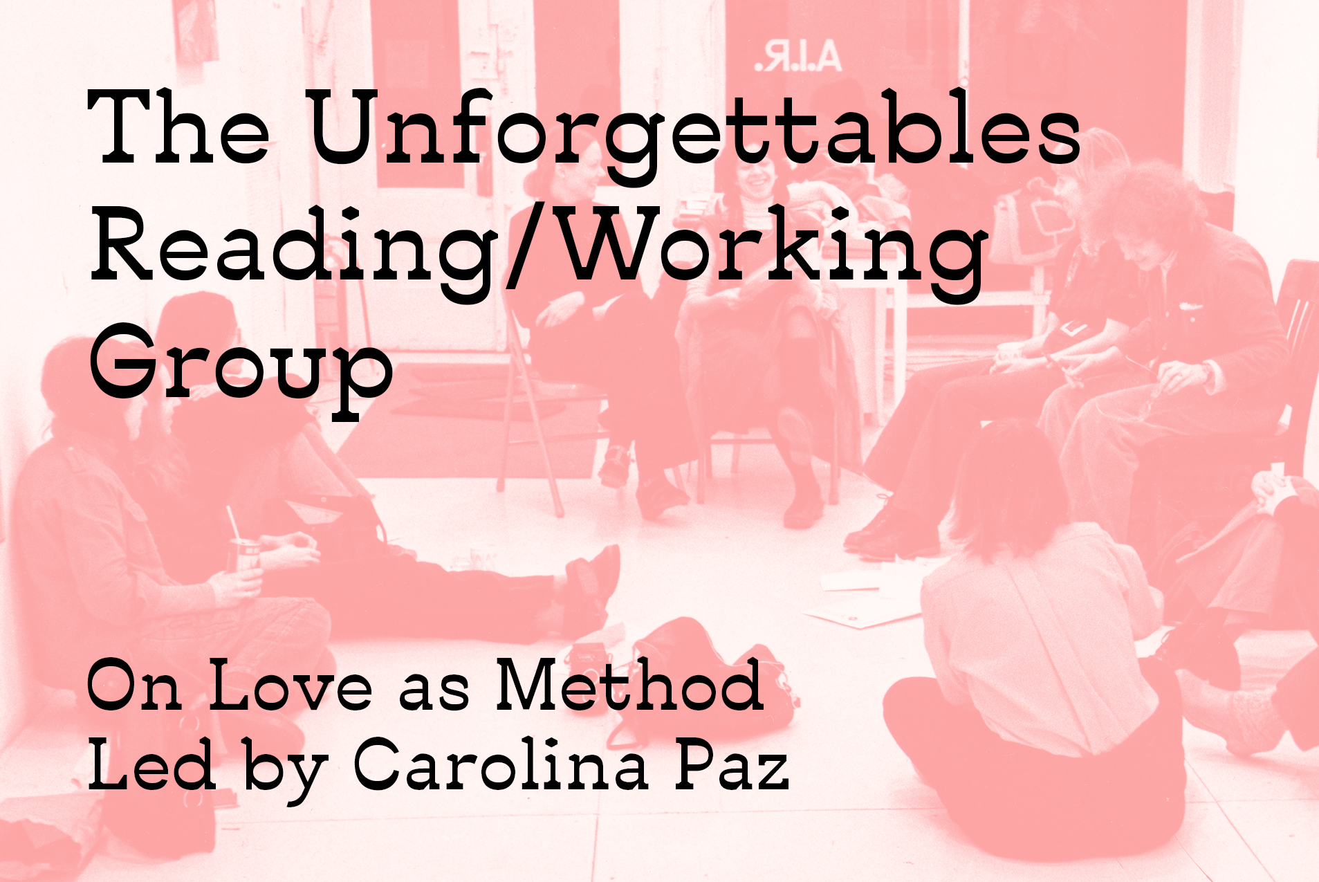 The Unforgettables Reading/Working Group