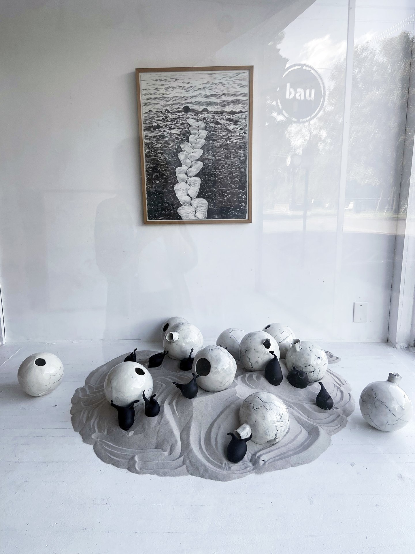  Installation view of  Joan Harmon- Holes, Holy, Hold , BAU Gallery, 2024 