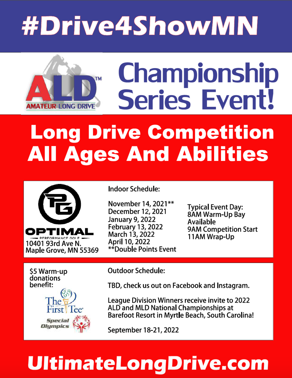 Amatir Long Drive Championship Seri Acara Datang ke Minnesota