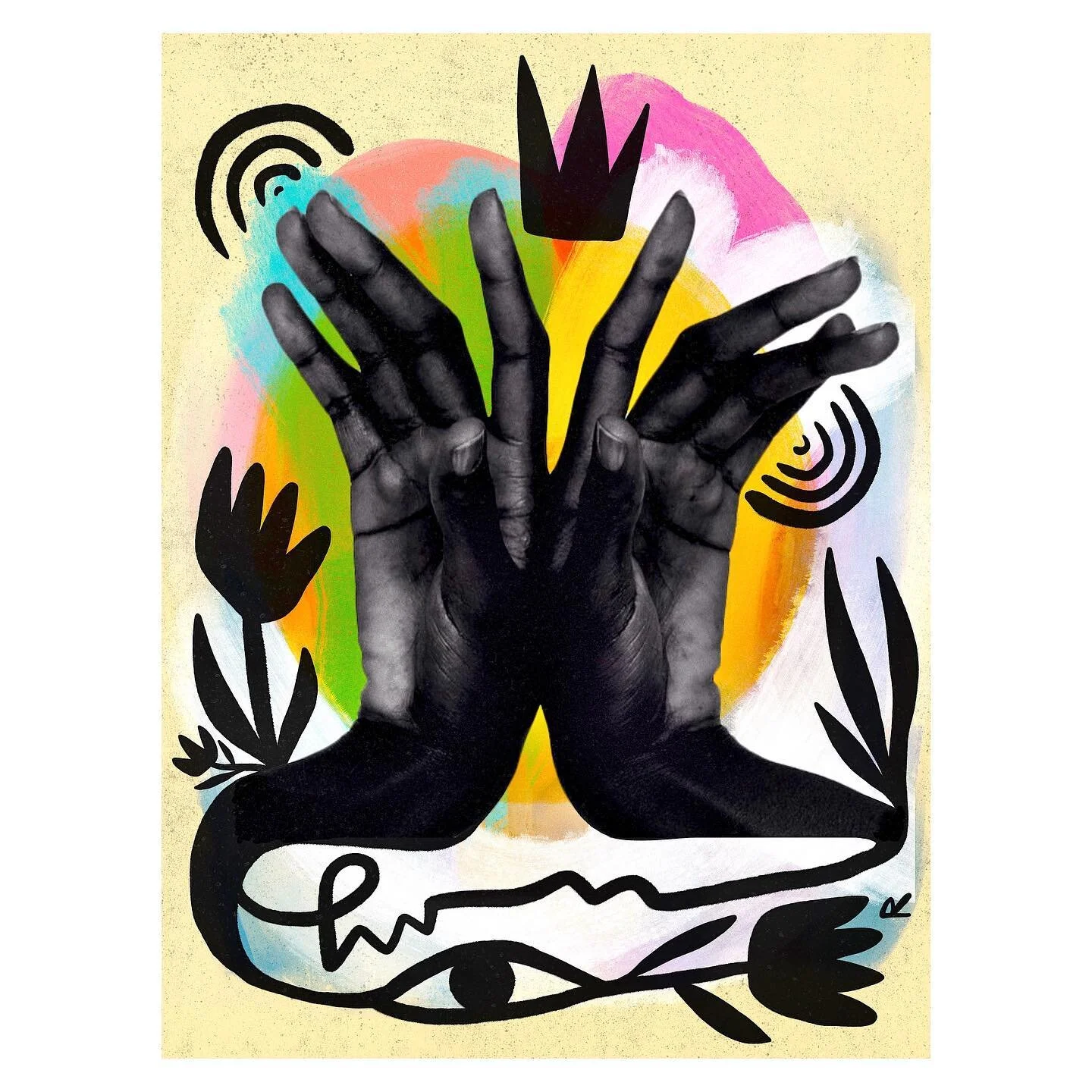 Grow 🌷
Felt inspired by Beyonc&eacute;&rsquo;s Black Is King. What a powerful work of art that film is. 
#abstractart #illustrator #illustration #digitalcollage #blackisking #beyonc&eacute; @disneyplus @beyonce #disneyplus #art #artwork #sketch @tru