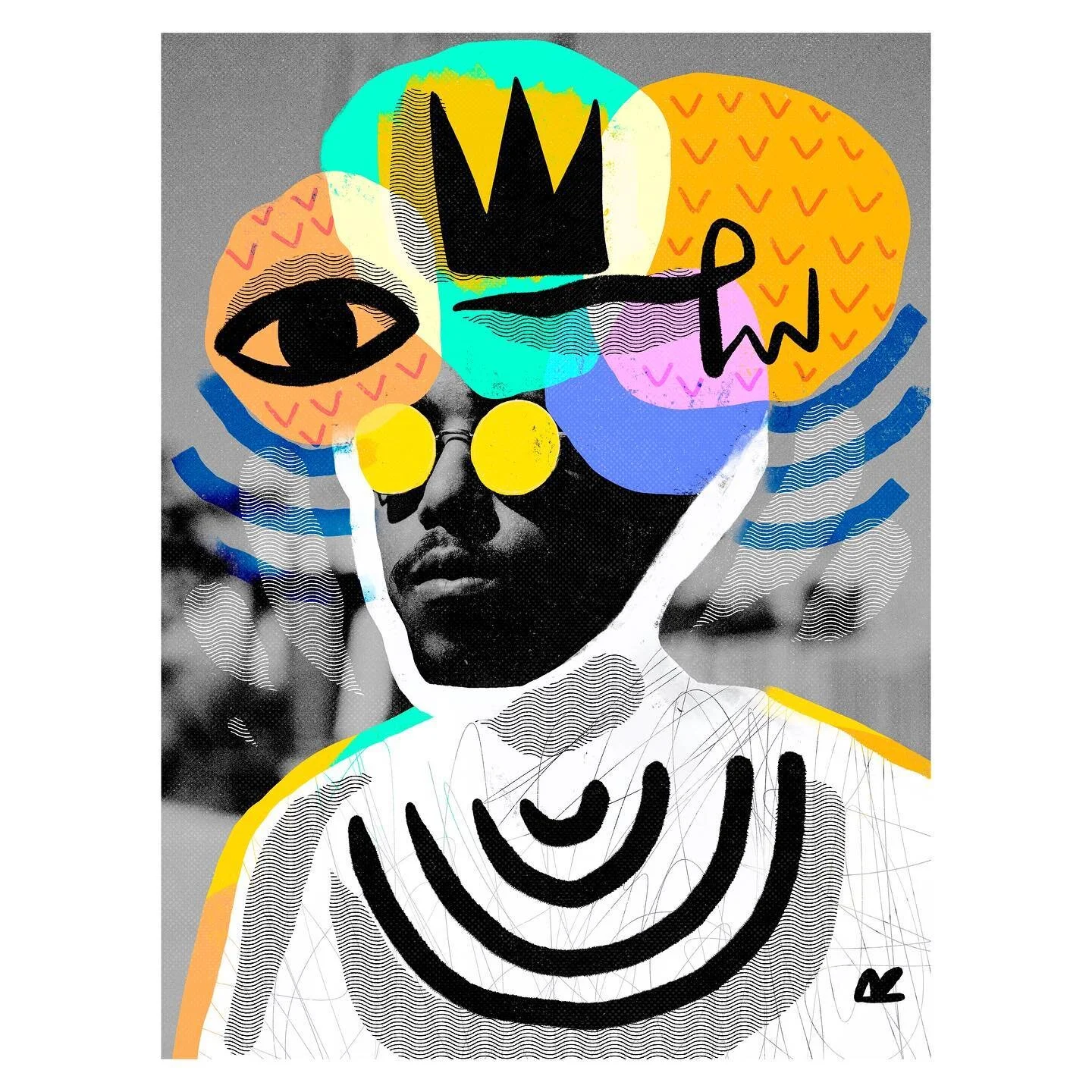 King Vibe 

#abstractart #illustration #digitalcollage #digitalpainting #sketchbook #sketch #draw #drawing #vibe #vibey #king #paint #painting