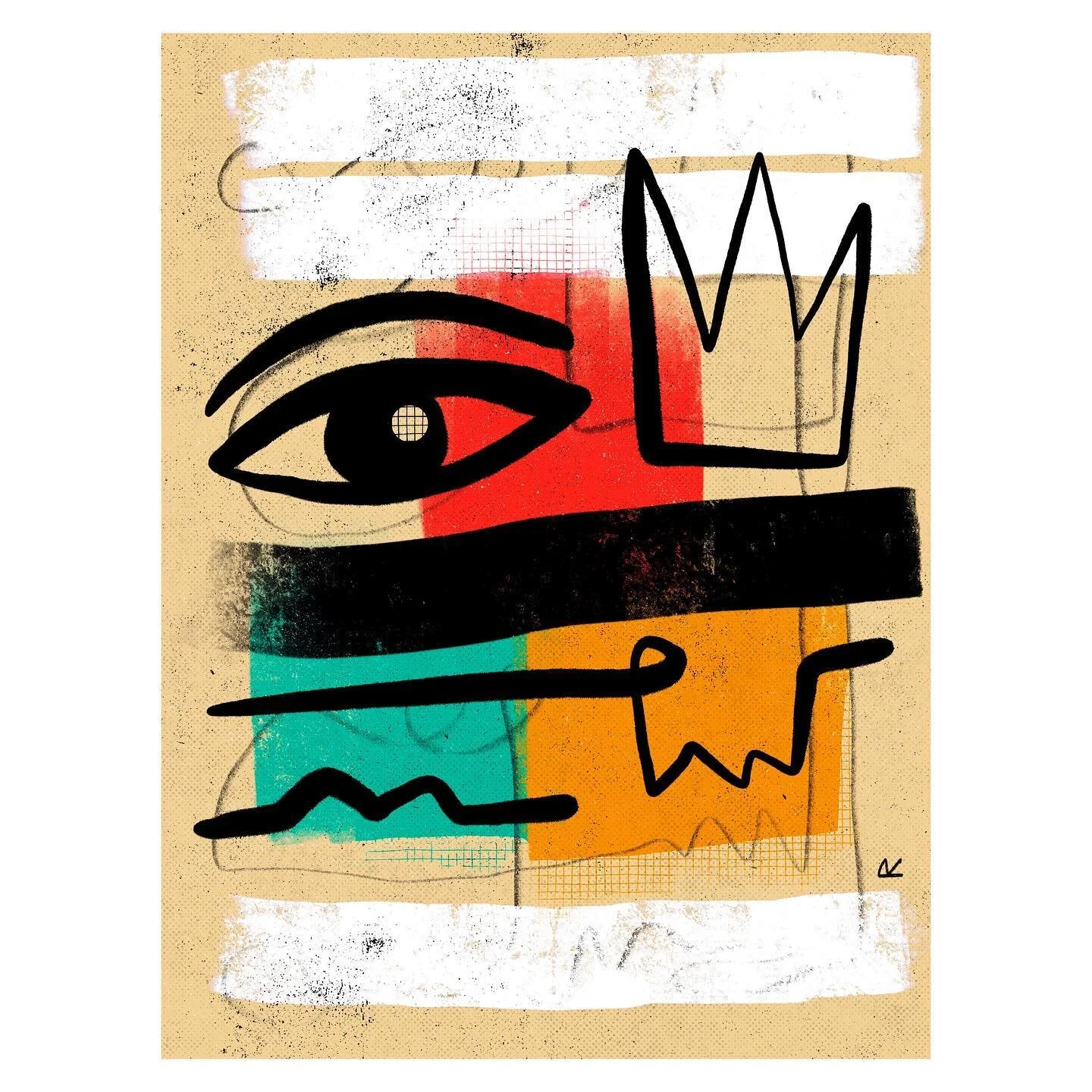 Hazy daze. 
Been living under a cloud of smoke for days + the air quality has been terrible due to the fires up north. Hope everyone is safe &lt;3 

#art #abstract #abstractart #illustration #illustrator #draw #drawing #sketchbook #sketch