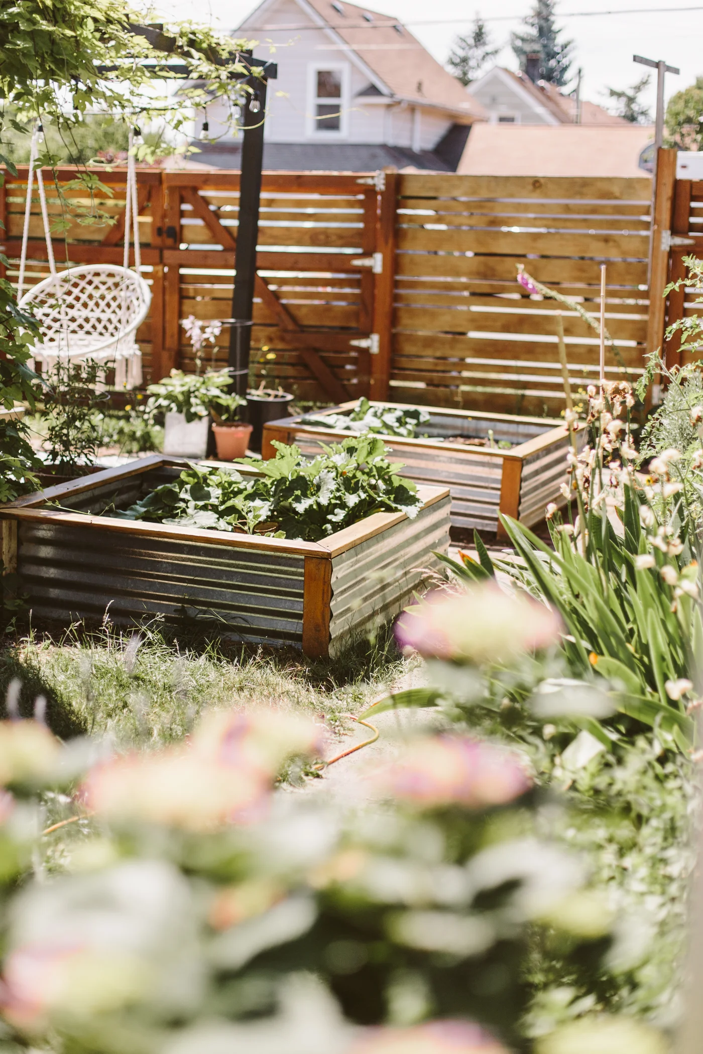 Diy Corrugated Metal Raised Beds Liz