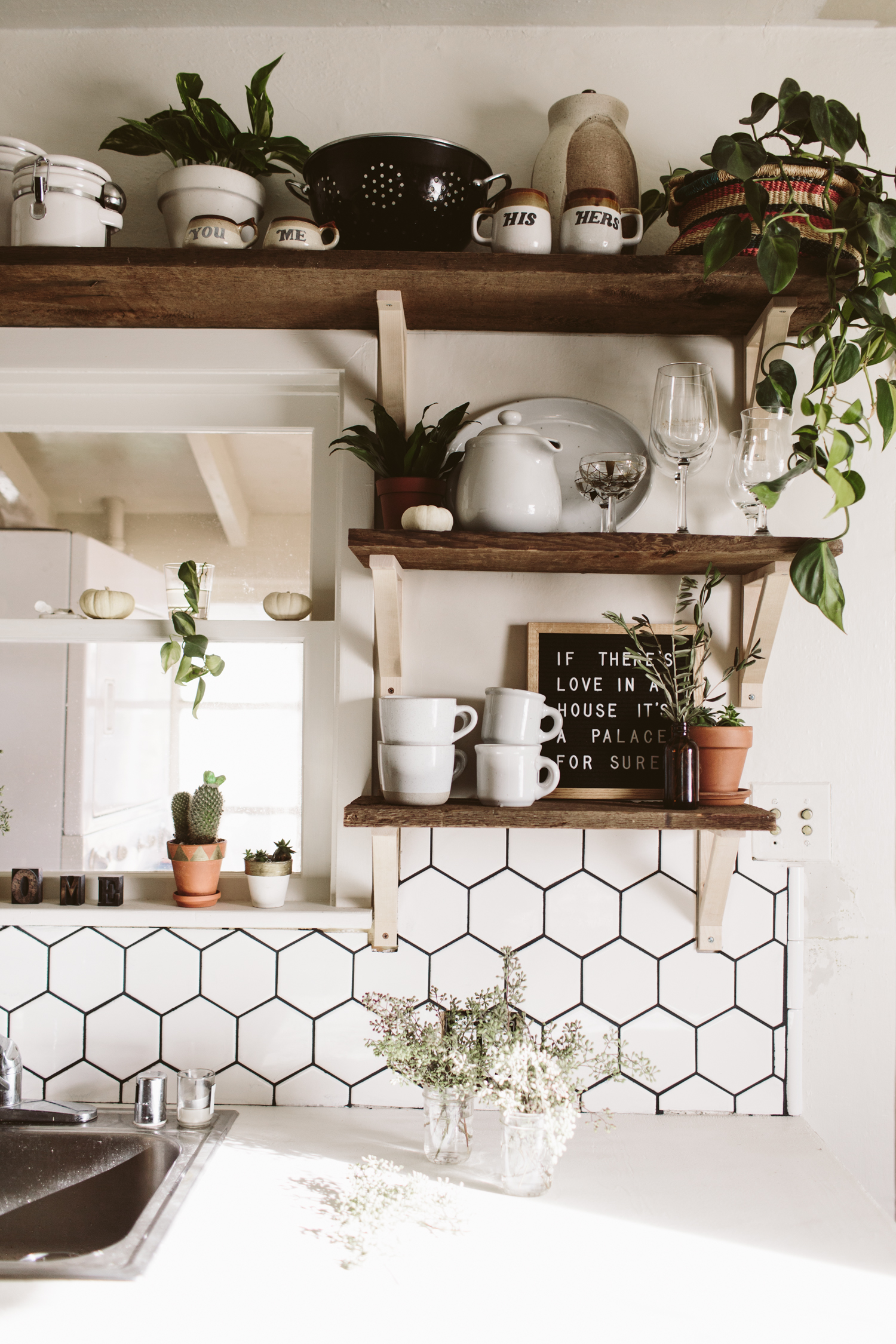 Fresh Boho Kitchen Remodel Before + After