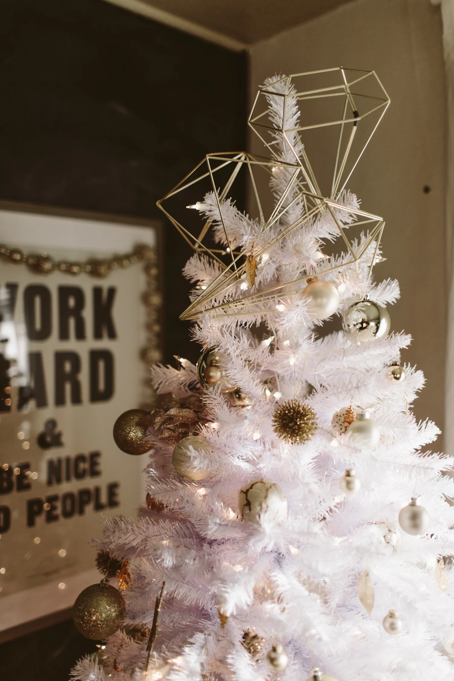 White Christmas Tree