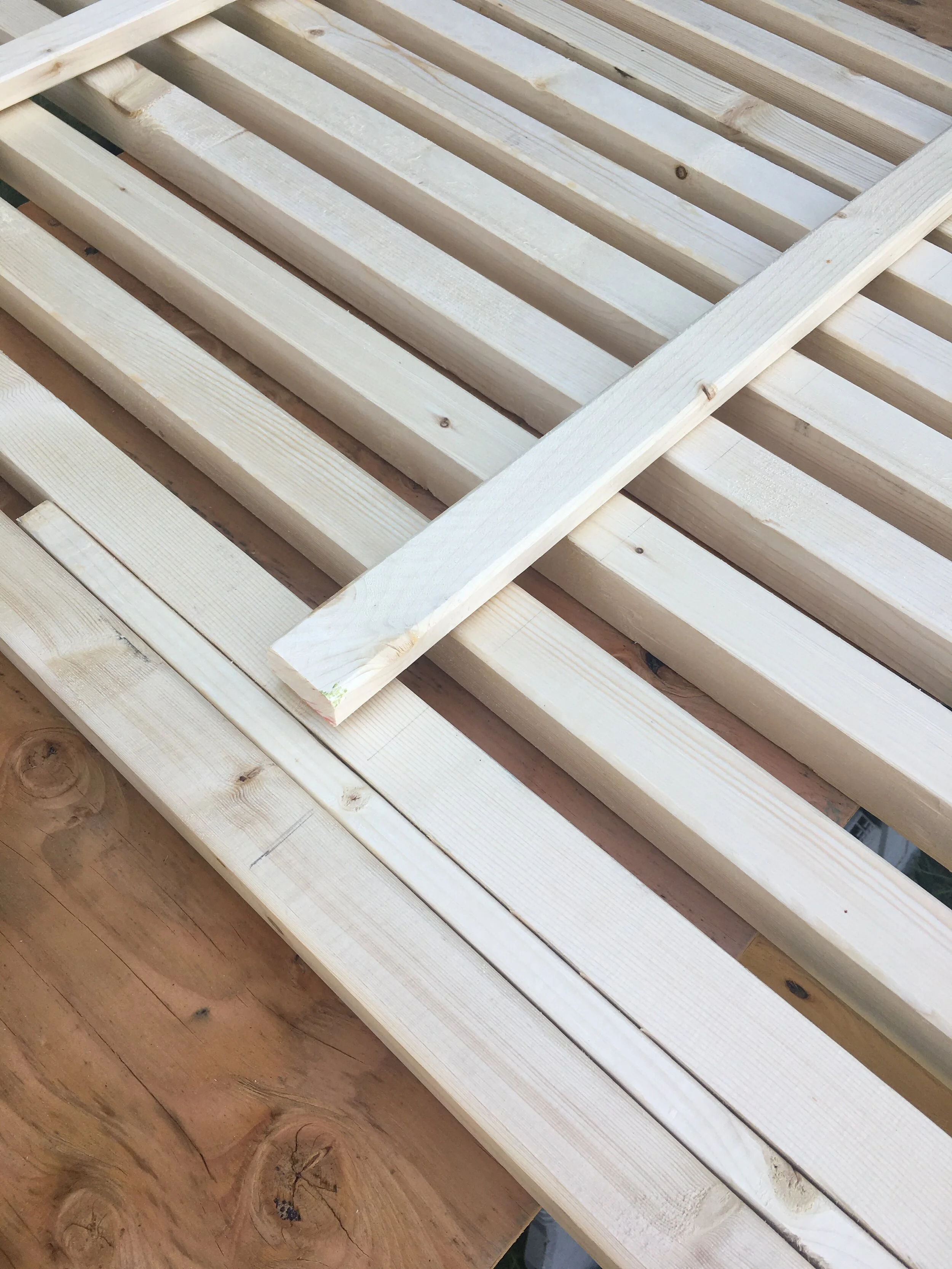 DIY Minimal Scandinavian Slatted Headboard — Liz Morrow
