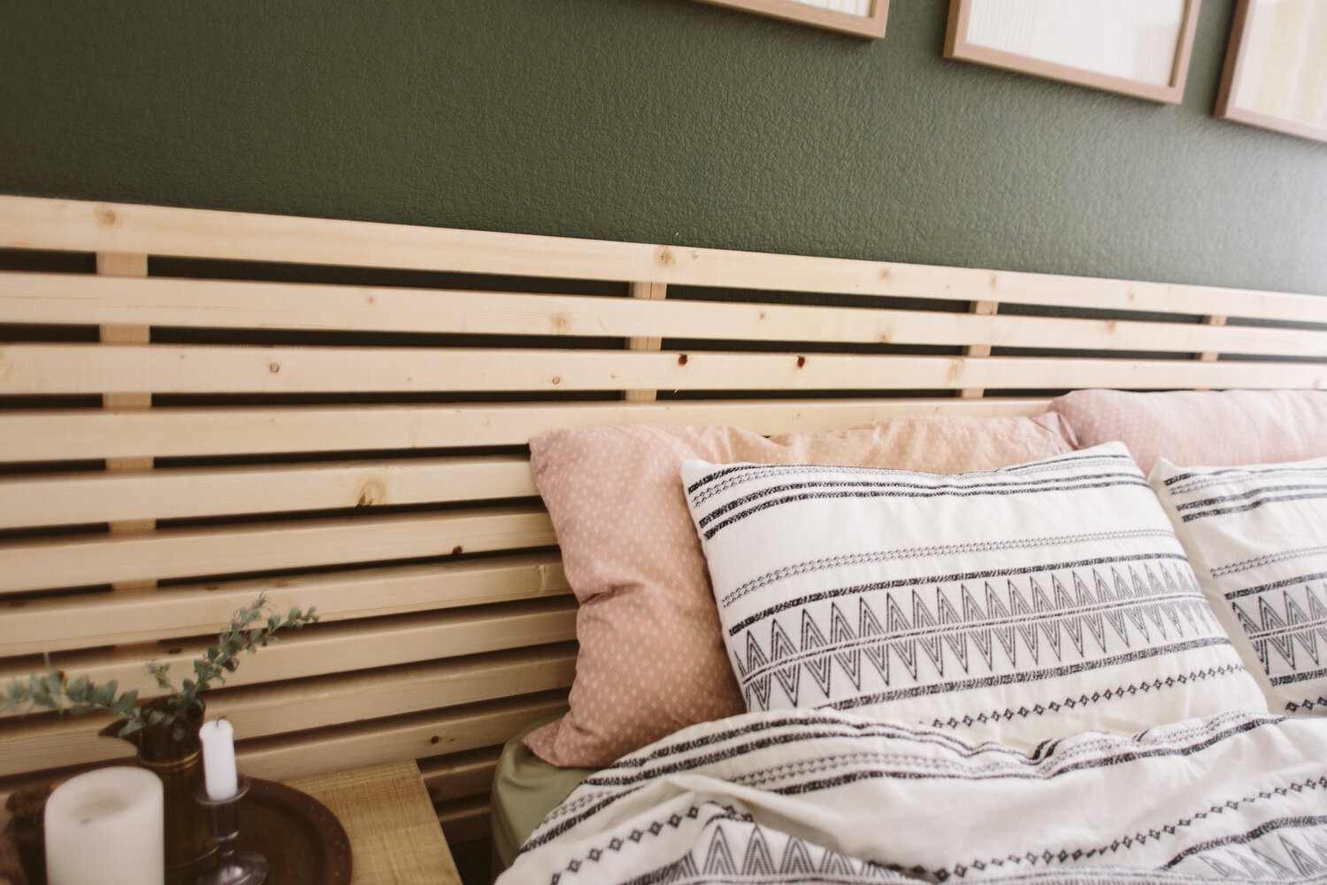 Diy Minimal Scandinavian Slatted, How To Make A Wooden Slat Bed Frame