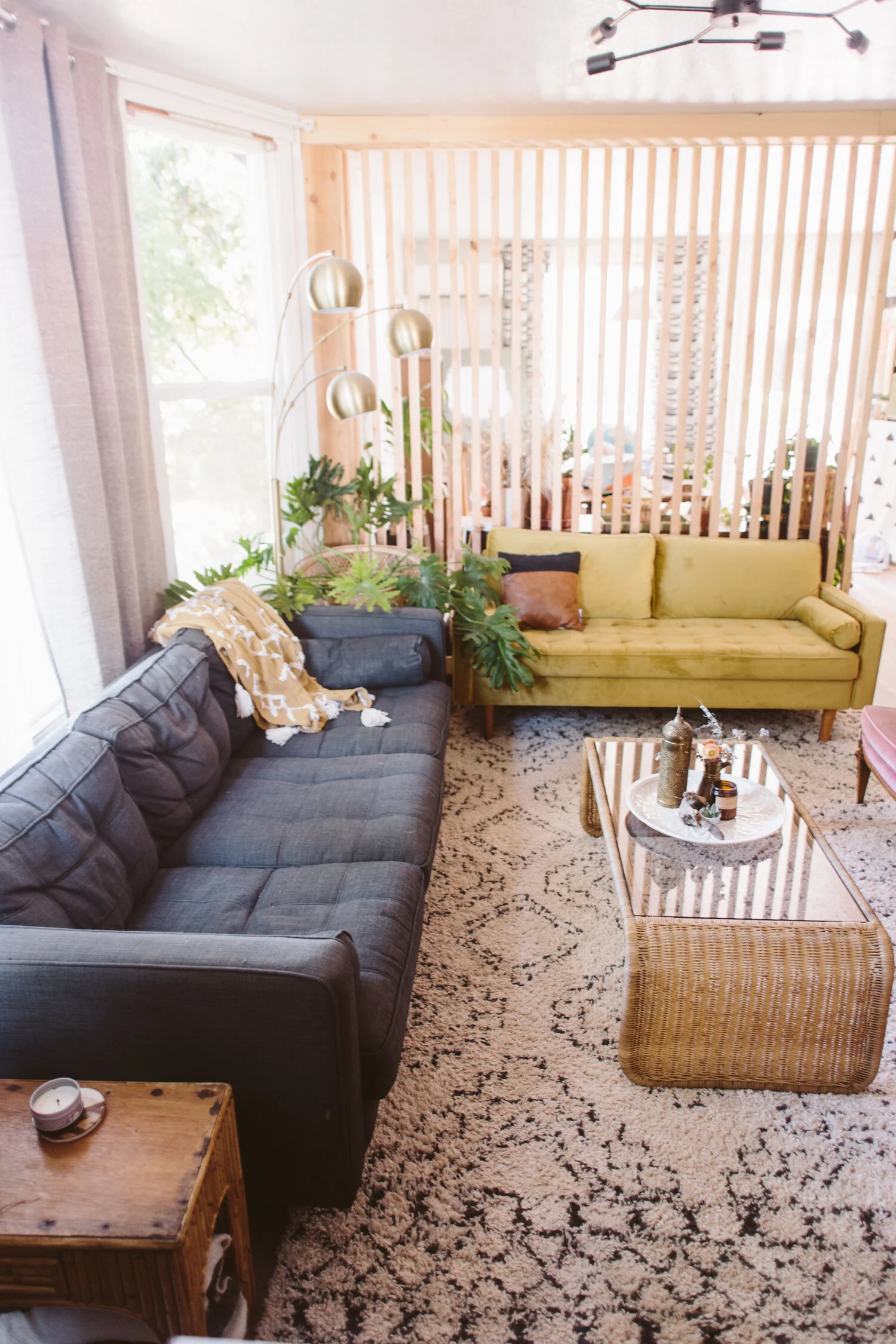 hanging room dividers on Diy Slat Wall Room Divider Liz Morrow