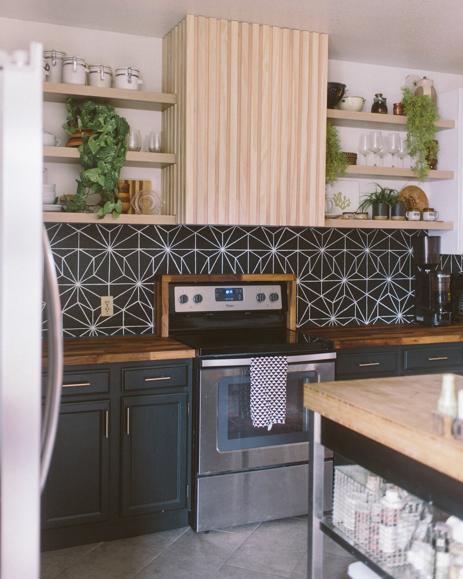 Diy Painted Faux Tile Backsplash Liz