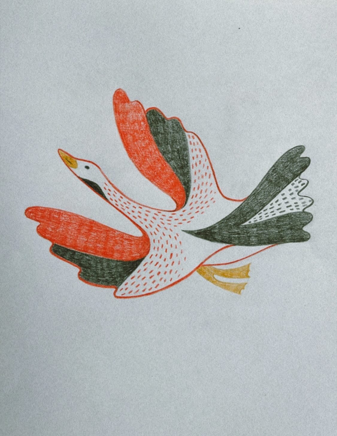 A little spirit goose friend from my imagination. Drew this up for a public art project going up in Tacoma with a bunch of other artists, it&rsquo;s gonna be really cool when it&rsquo;s done!

Been doing a lot of studying prints from @dorsetfinearts 