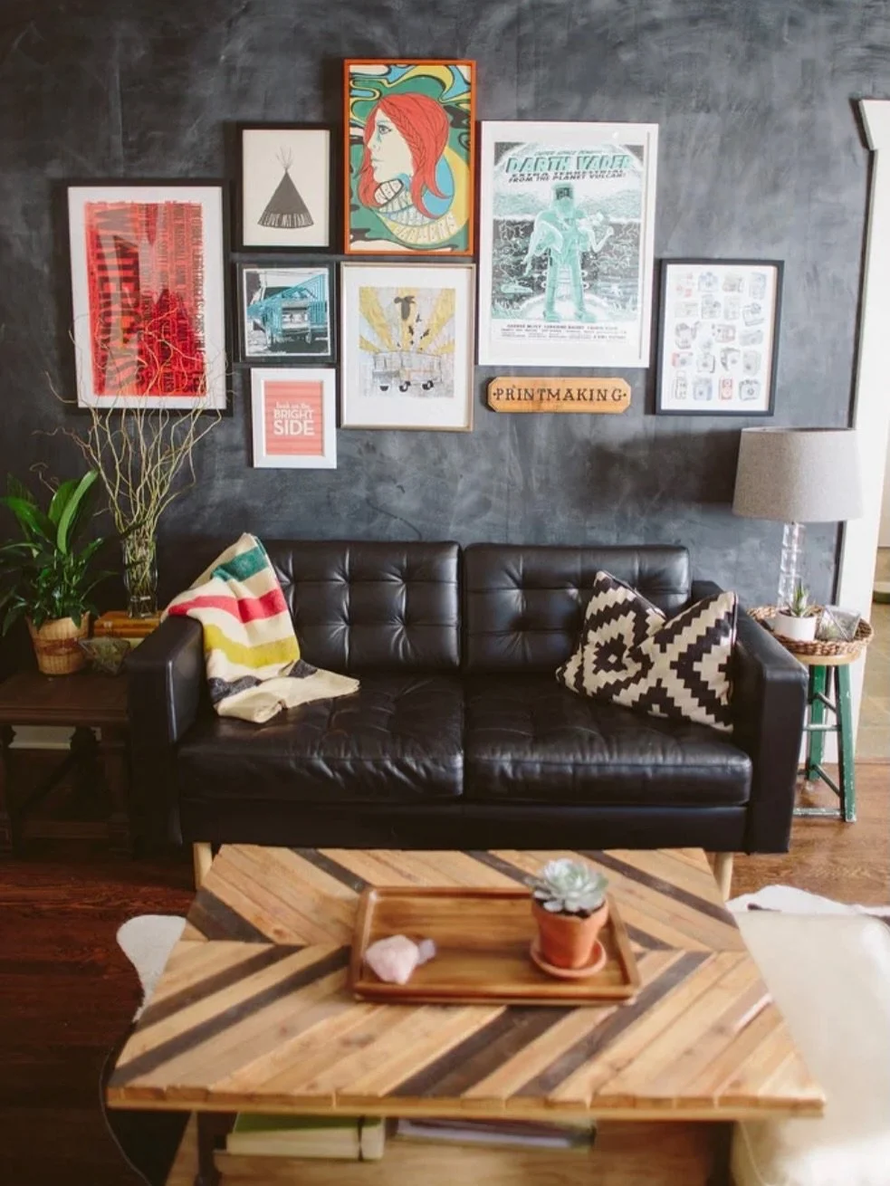 I was digging in my blog archives tonight for an old photo and stumbled upon these photos of our first house from the early years. It was a small craftsman that was so cozy and I distinctly remembered feeling so giddy at finally being able to customi