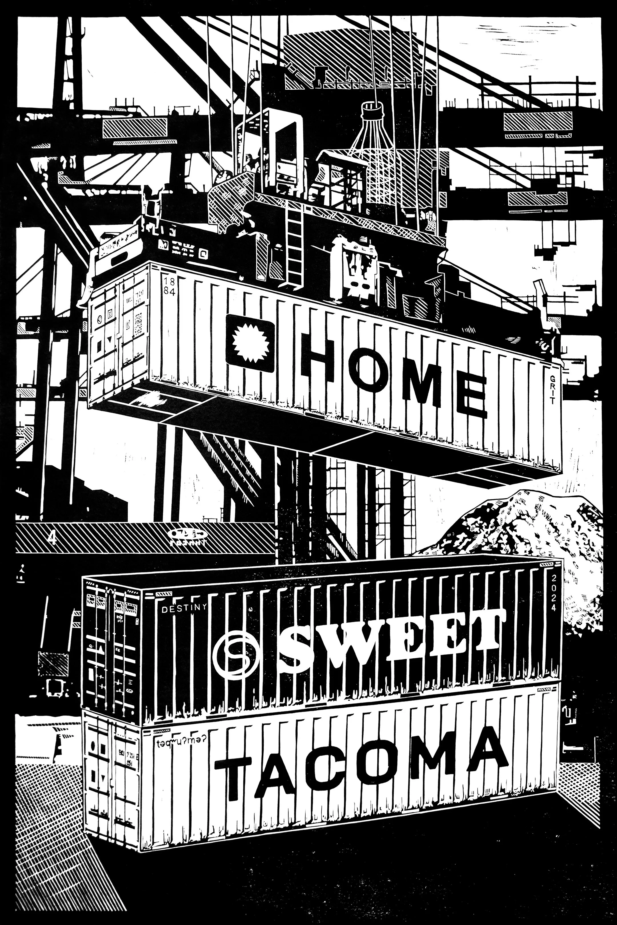 Home Sweet Tacoma giclee  (for Sarah)
