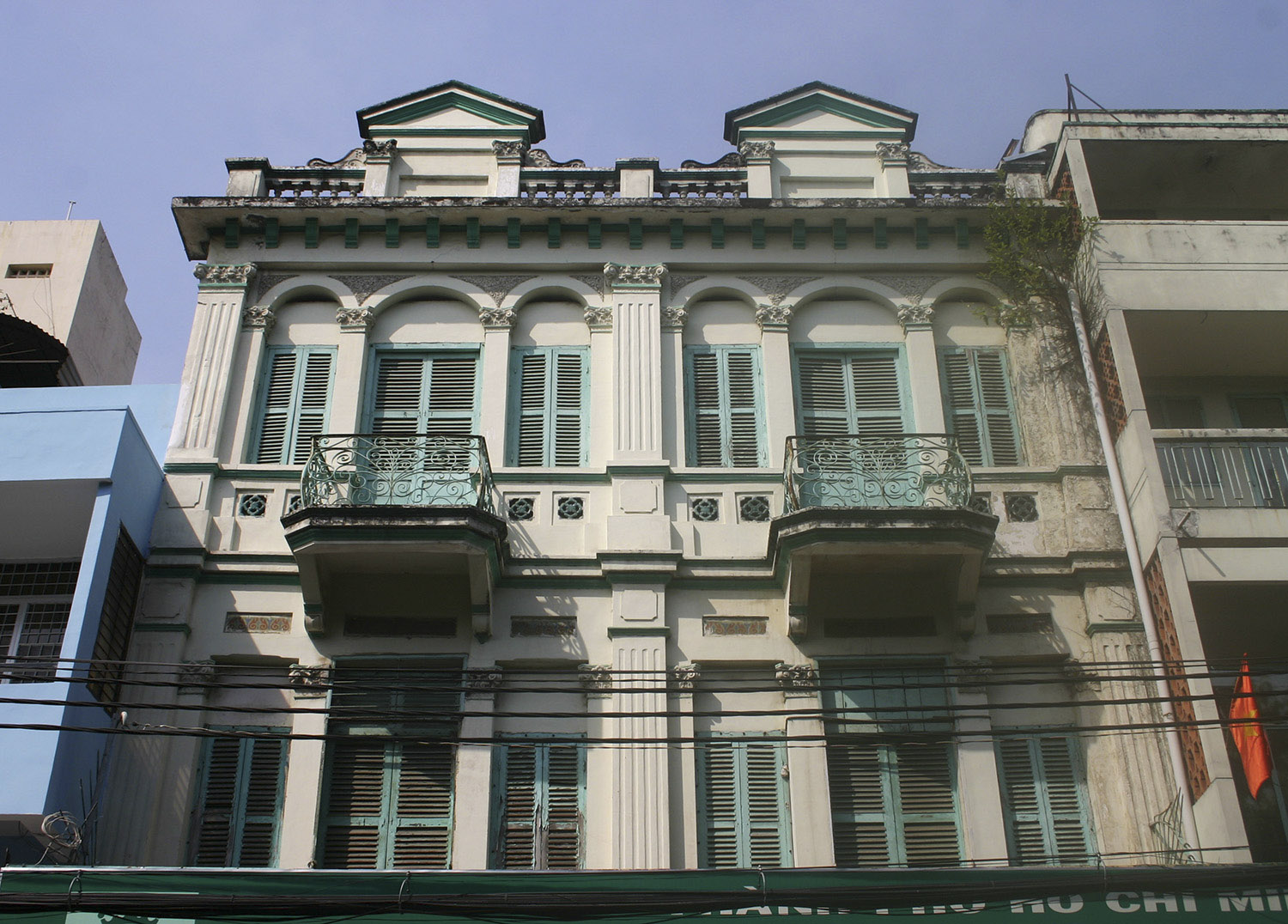 Three-storey colonial shophouse at 93-99 Lương Nhữ Học, District 5.