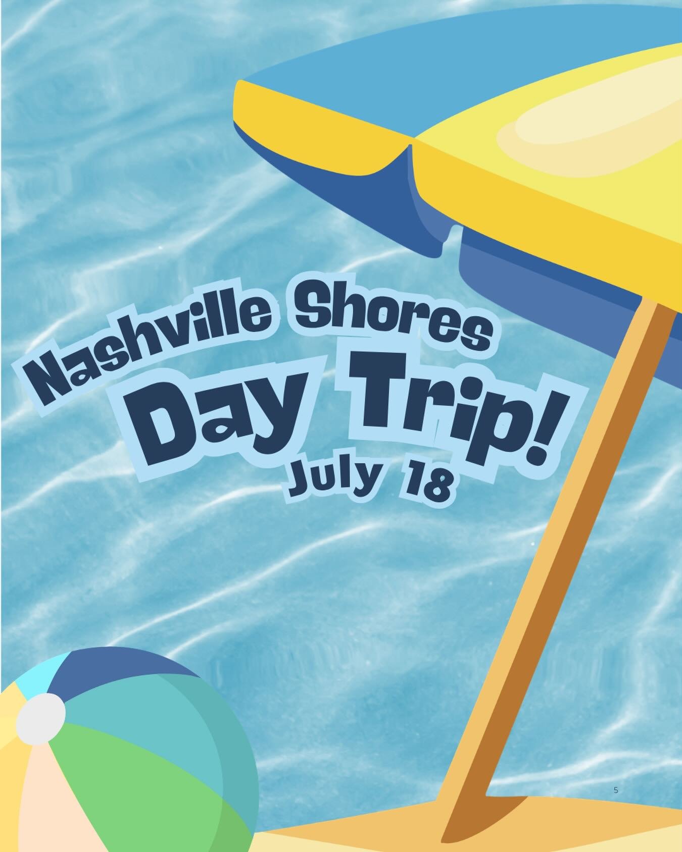 Heads up! Mark your calendars for our Nashville Shores Day Trip on Saturday, July 18! ✍🏼
Sign up by July 15 to secure early bird pricing.
Cost is only $32! Send your payment to $ChiAlphaMemphis on CashApp to secure your spot!