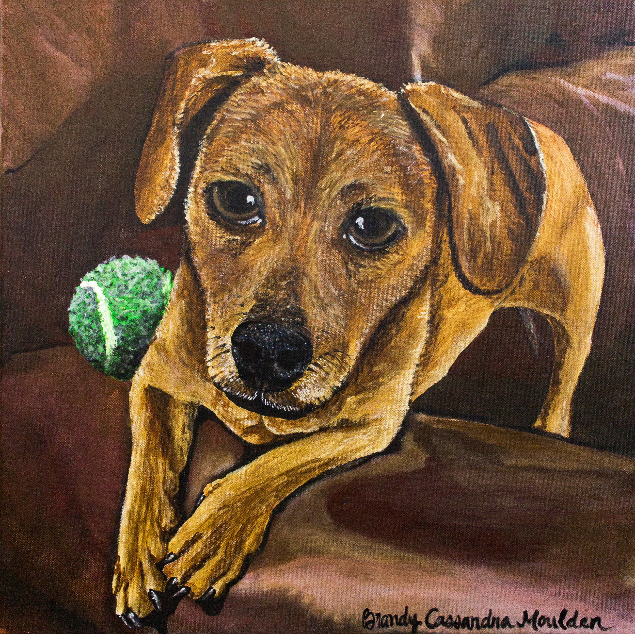 "Bilbo", acrylic on canvas. (Commissioned)