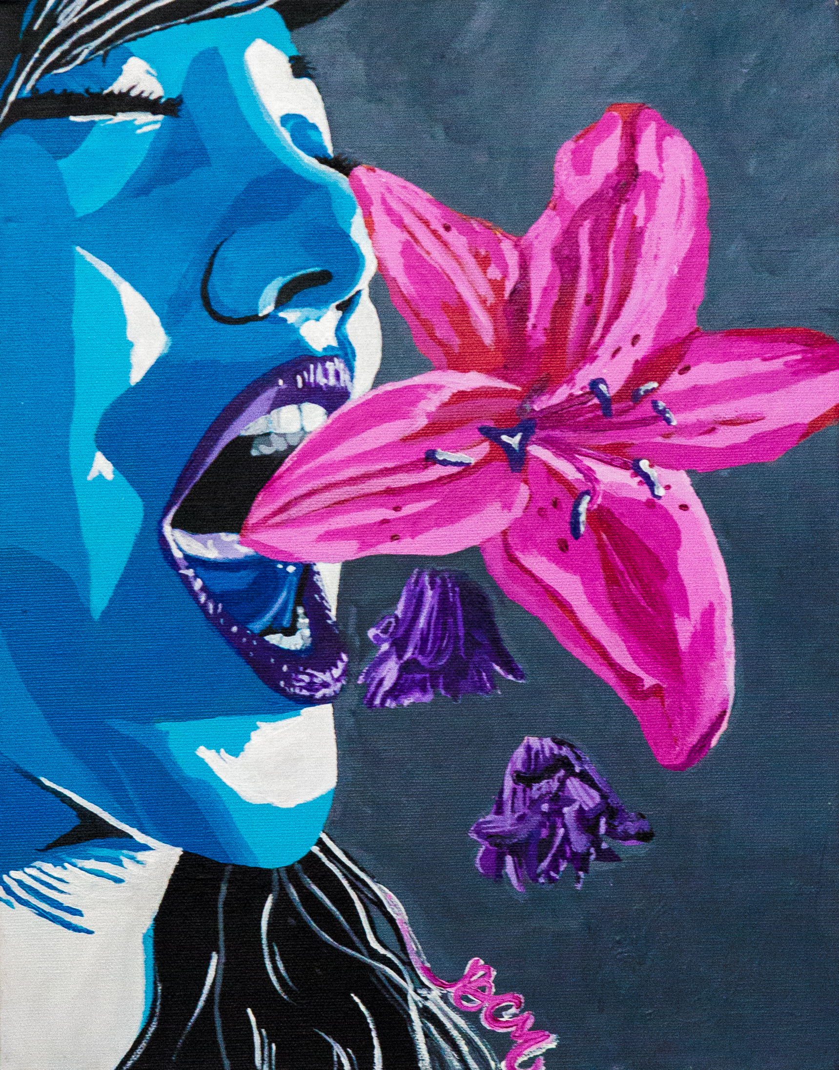 "Delicate Release", 11" x 14" acrylic on canvas.