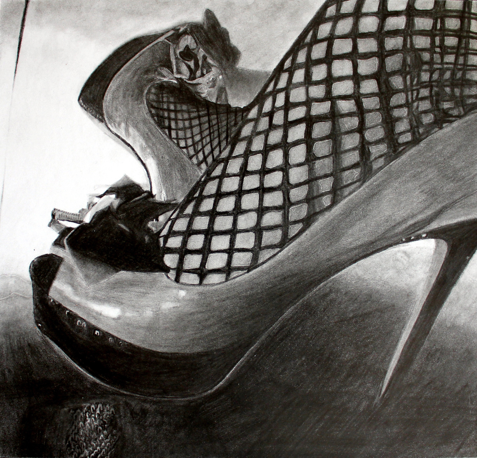"That Girl", graphite on paper.