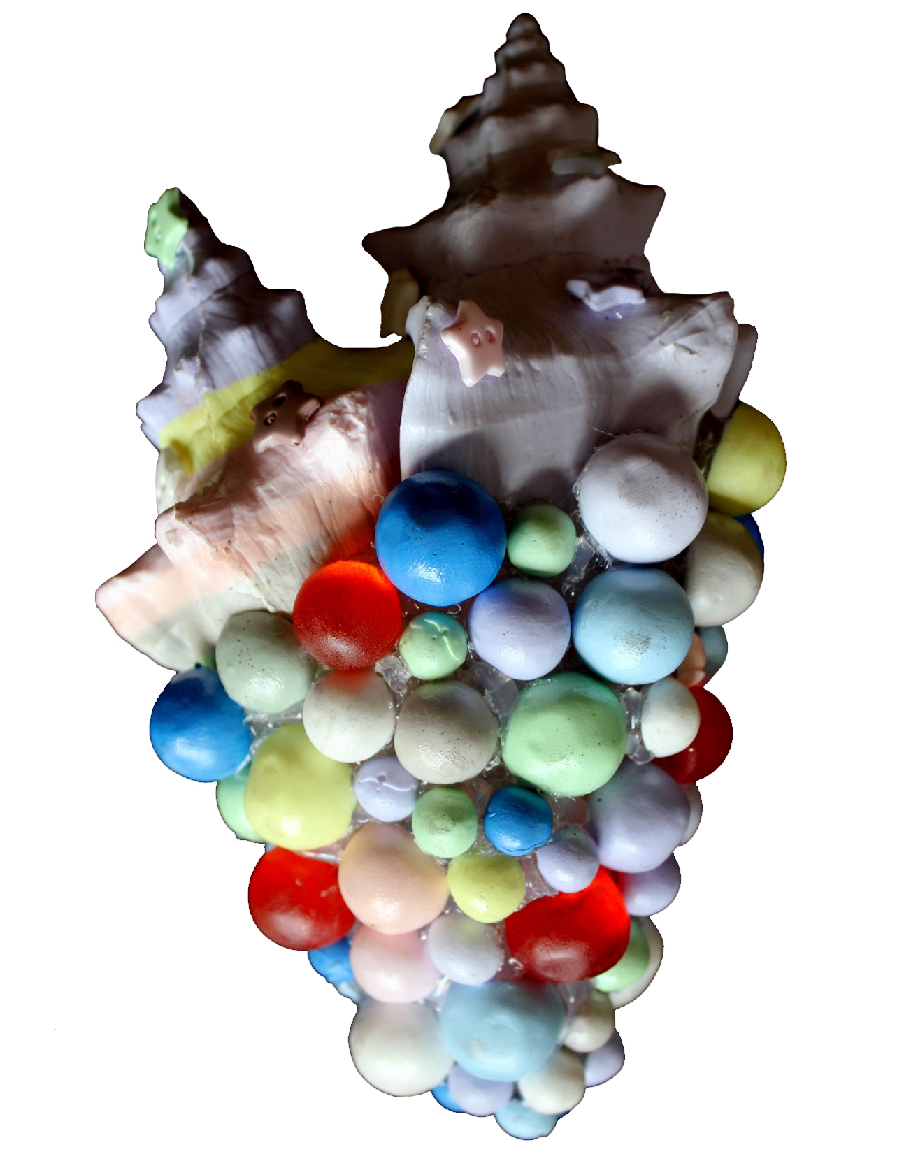 "Beach Cone", silicon mold plastic casting.