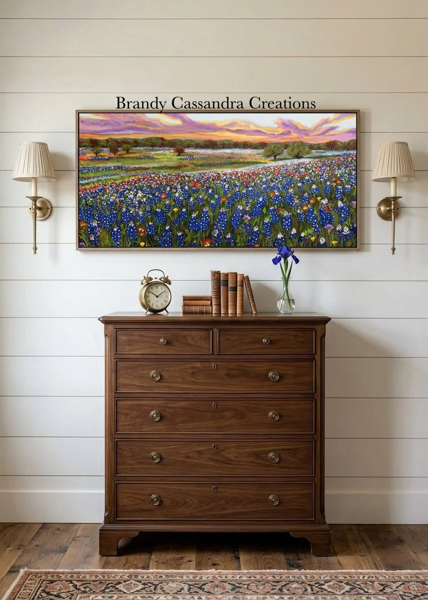 24 x 48 Custom Architectural Horizon Canvas Painting