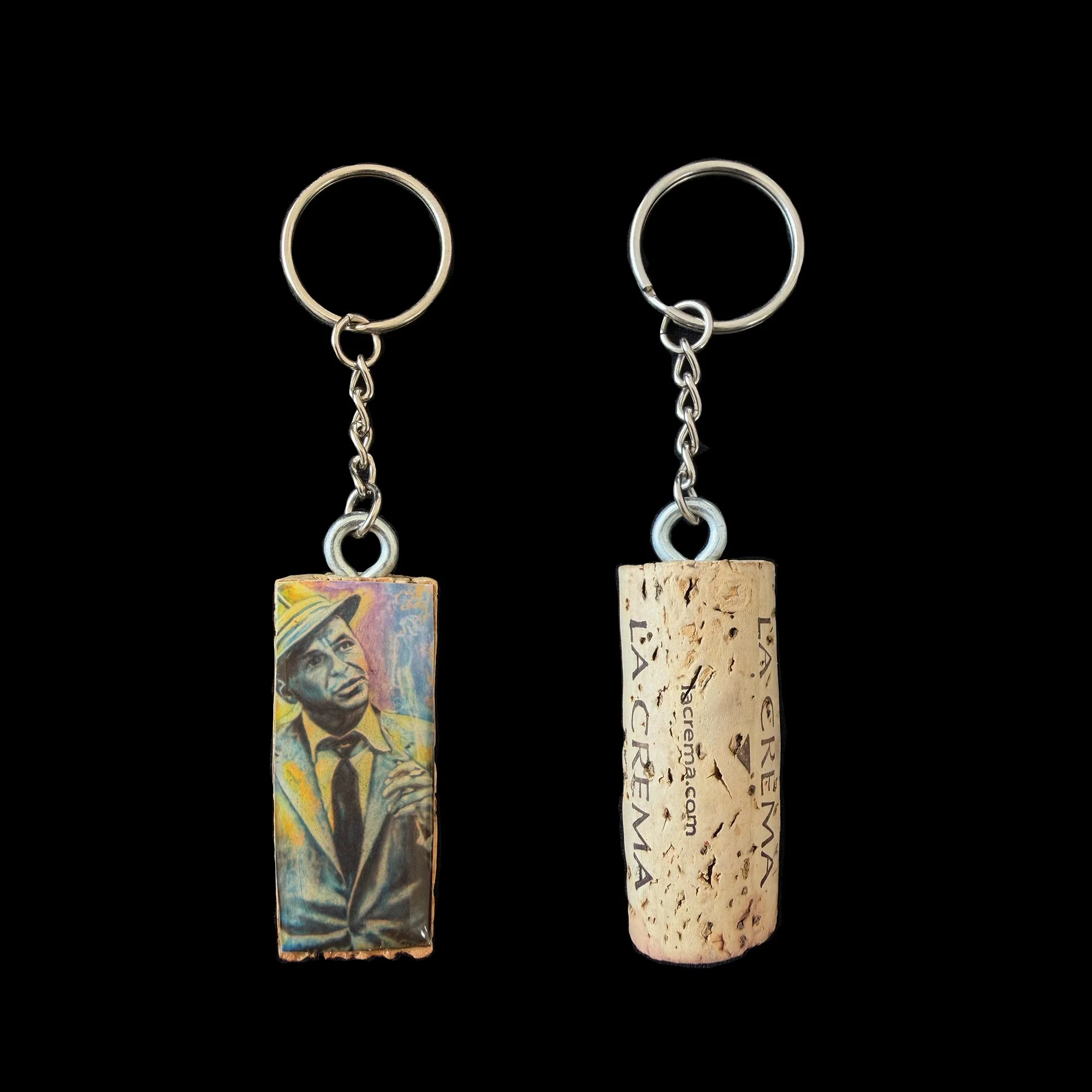 Frank Sinatra — Resin Cork Keychain