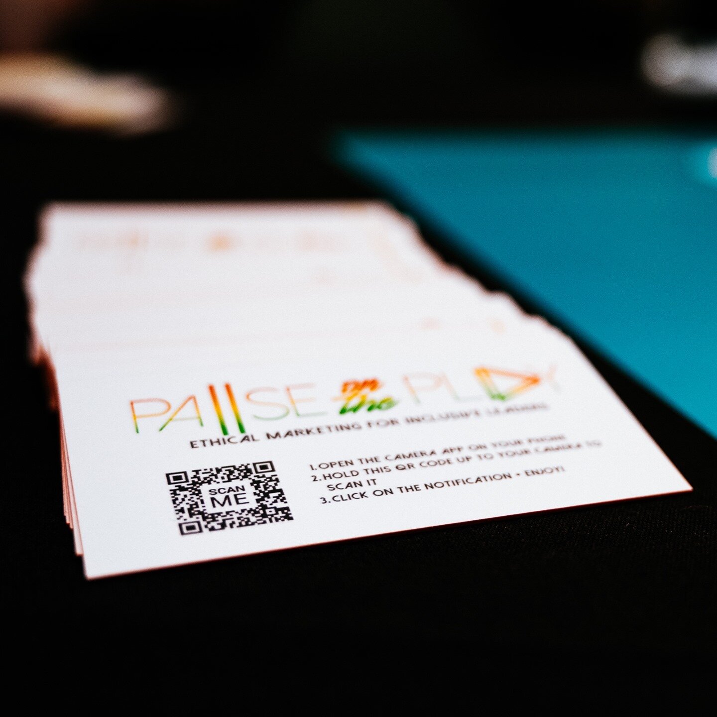 Did your brand use business cards before the Covid-19 pandemic?

We created these &quot;business cards&quot; for @pauseontheplay with sustainability in mind.  The cards, often used at in-person events, have a QR code that integrates with a hidden pag