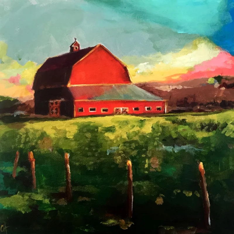 Sunset at the Farm