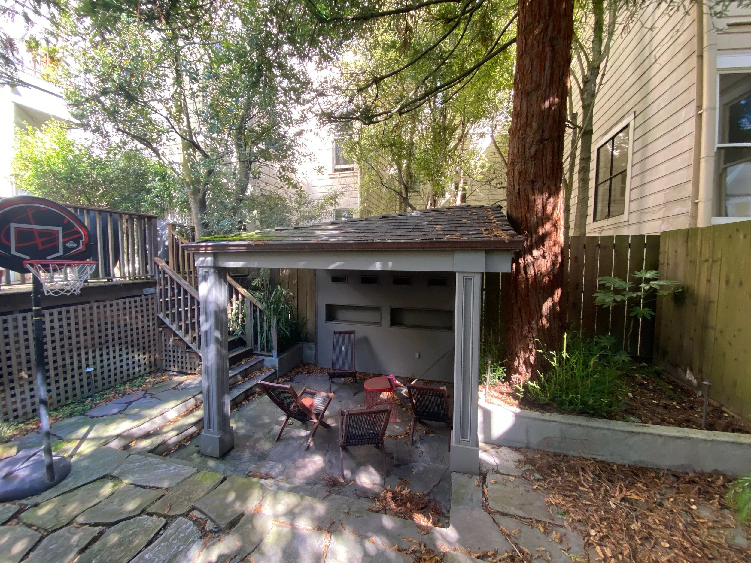 Backyard in Cole Valley, before
