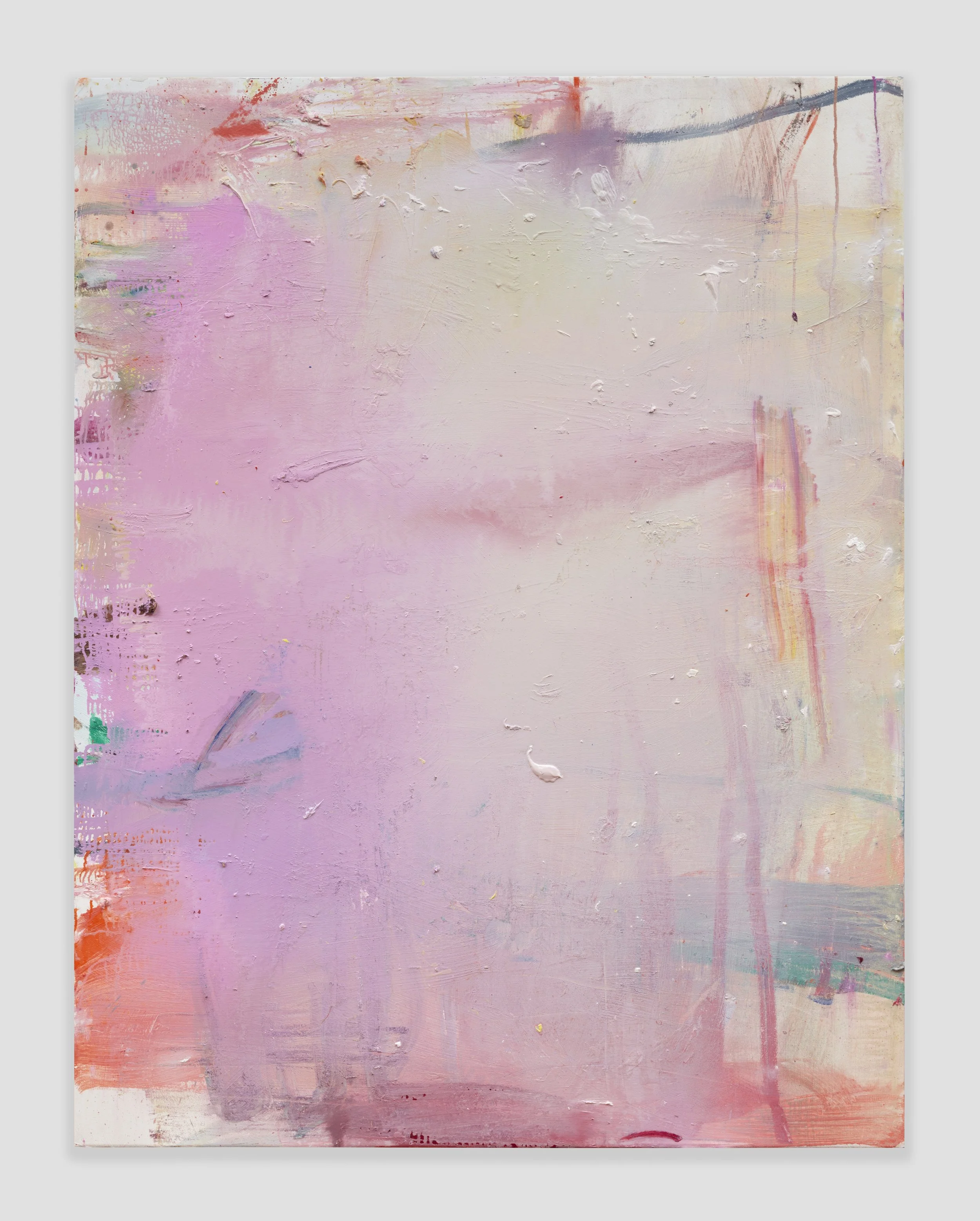  oil, oil stick and marble dust on canvas, 78" by 60"  2022 