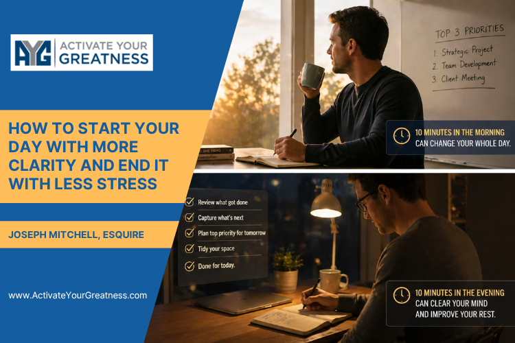 How to Start Your Day With More Clarity and End It With Less Stress