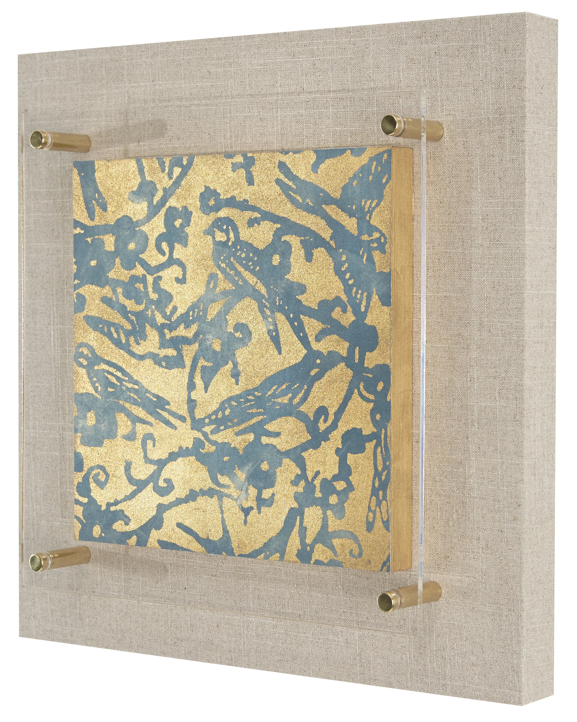 Sideview of 16 x 16 Birds and Blossoms with standoffs