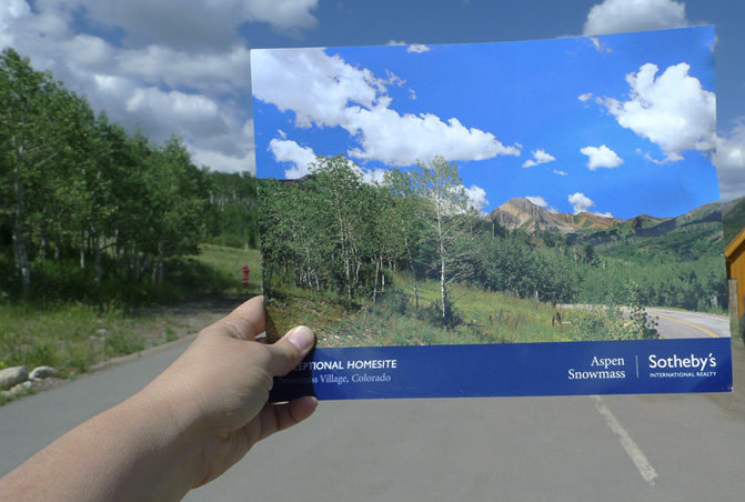 Yumi Janairo Roth, Exceptional Homesite , 2012. Archival inkjet print, Snowmass Village, CO
