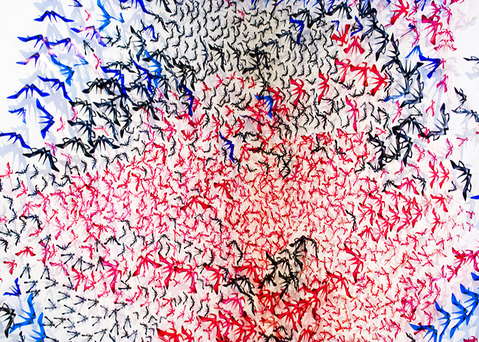 Bennie Flores Ansell, I 2 K & Jimmy Choo at Visual Arts Center of New Jersey, installation detail