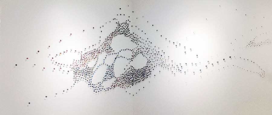Bennie Flores Ansell, 1 dpi at The Tank Project Space, installation detail