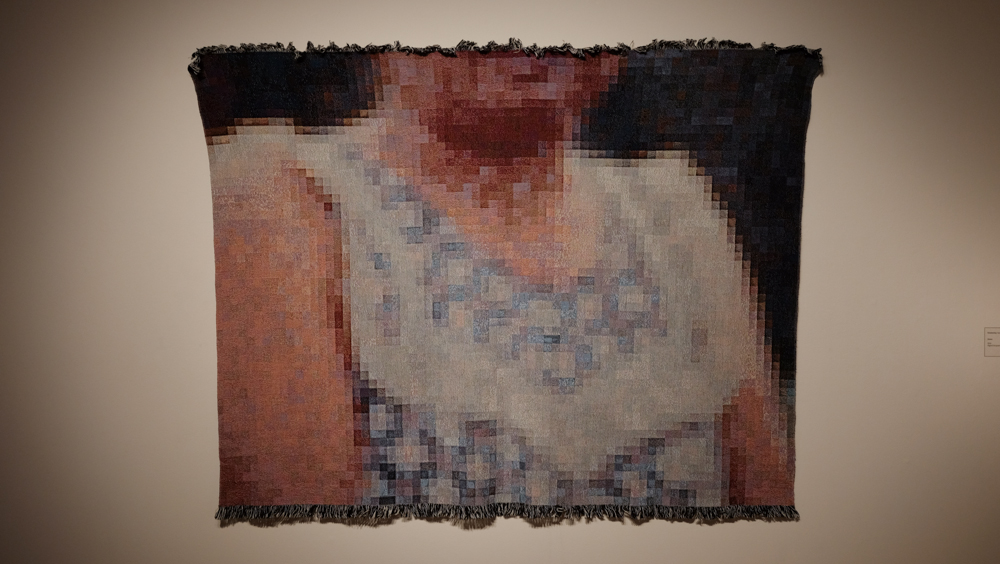 Juana , 2015. Digital Jacquard weaving, 80" x 60"