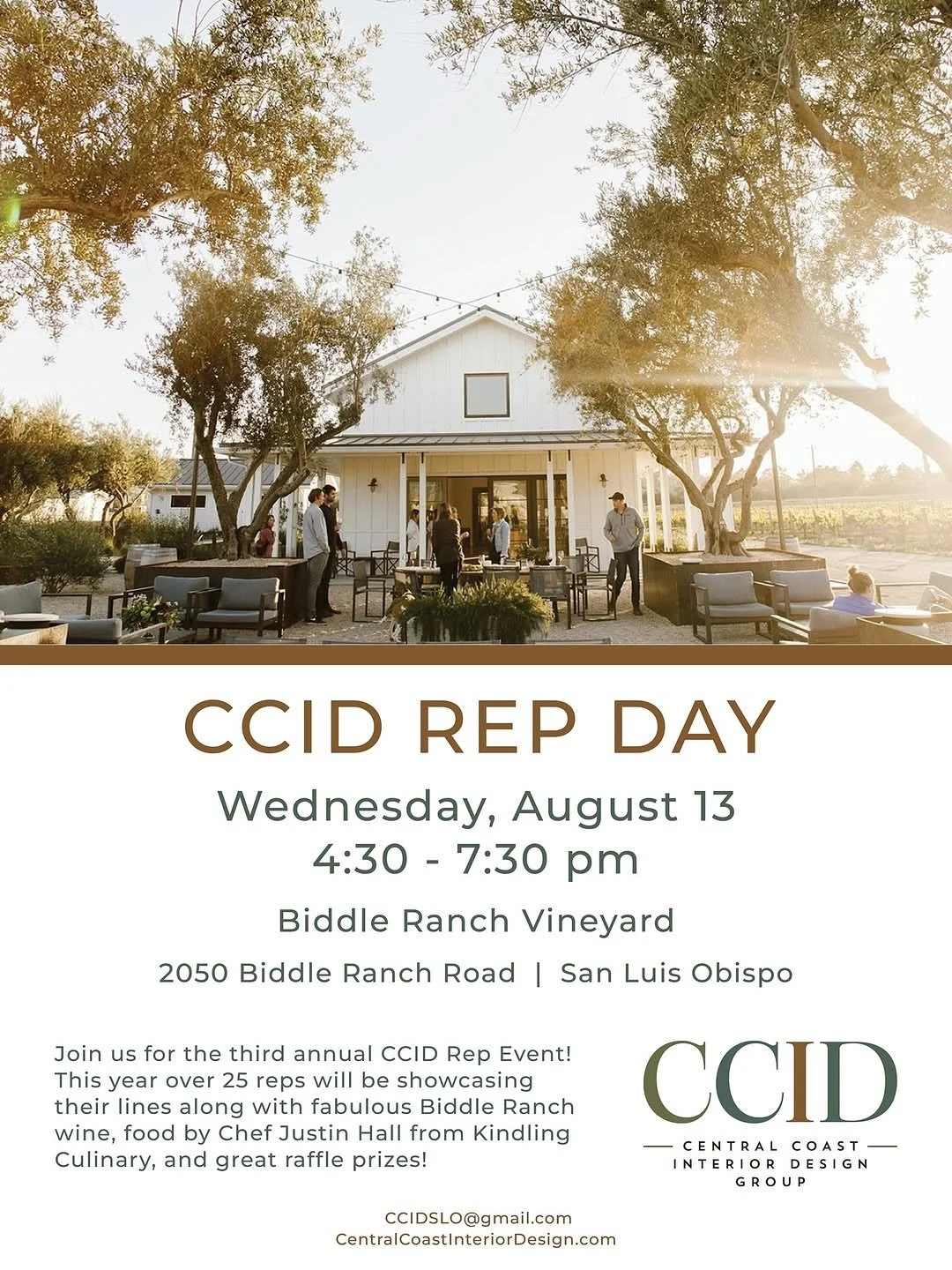 We are just one week out from our Annual Rep Day at Biddle Ranch Vineyard! Join us Wednesday, August 13th from 4:30-7:30 pm. 👉🏼 Swipe to see a list of who&rsquo;s going to be there and the lines they carry.  Don&rsquo;t miss this fun event with gre