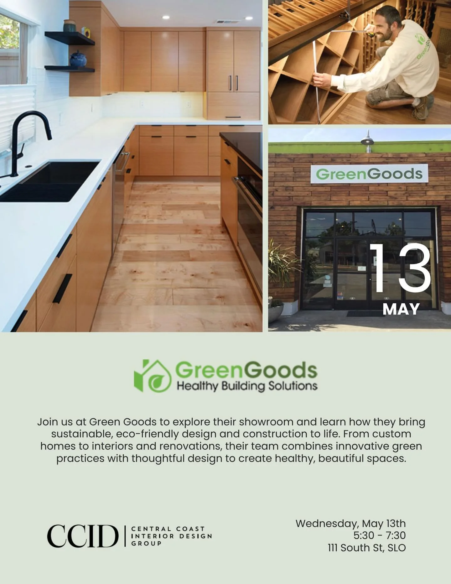 See you soon for our May event, hosted by @greengoods