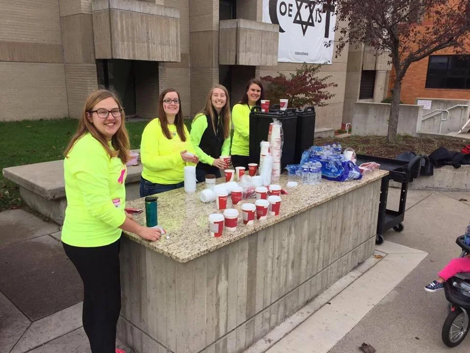 SHAAC donates cancer ribbons for the Wall of Hope at the annual Making Strides Against Breast Cancer Walk put on by the American Cancer Society. We also hand out free apple cider to the participants