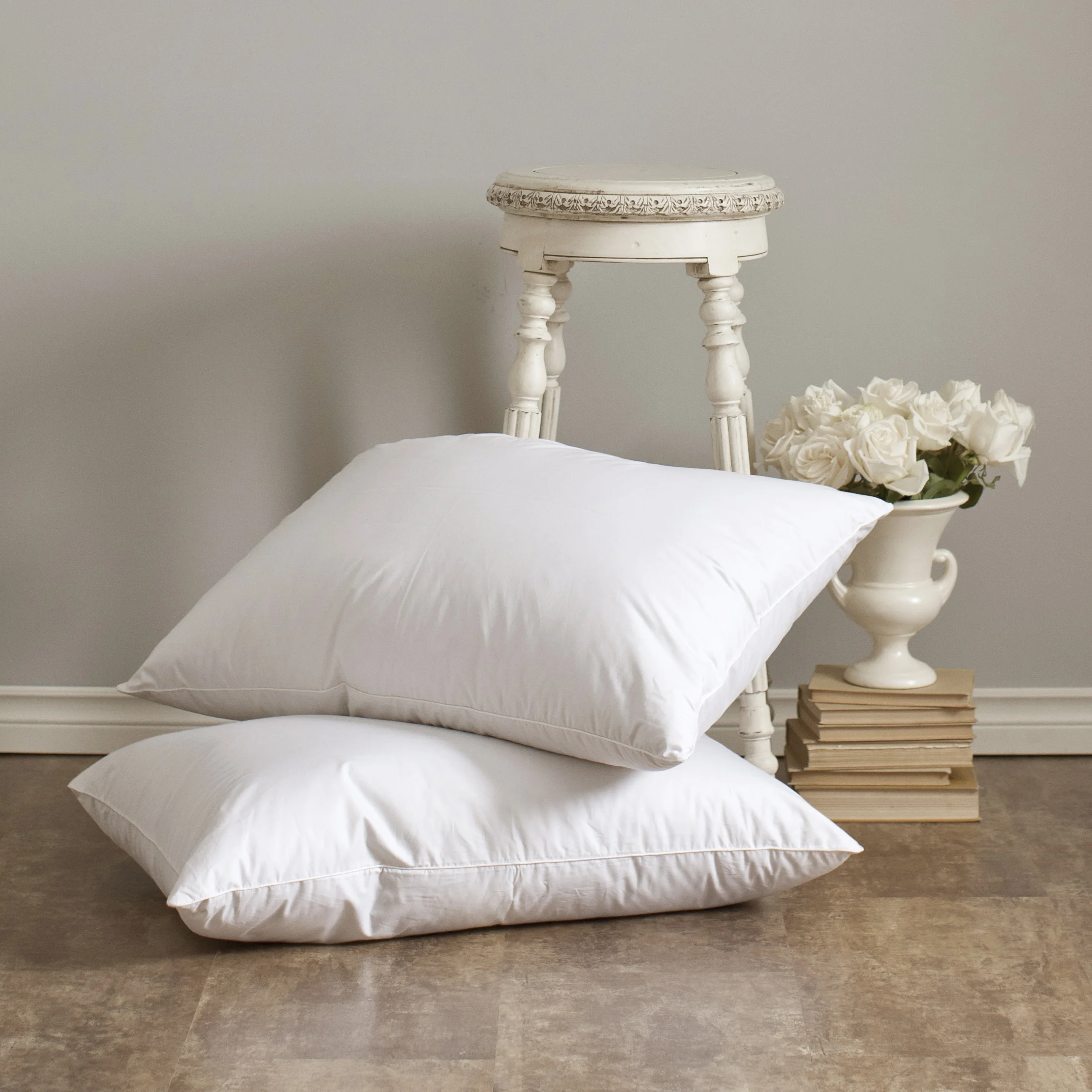 Heirloom pillows are filled with a blend of different countries origins of down to produce a wonderfully comfortable sleep. This pillow lofts at 600 and is covered in a 300 thread count cotton fabric that has been woven in Germany. by St.Geneve
