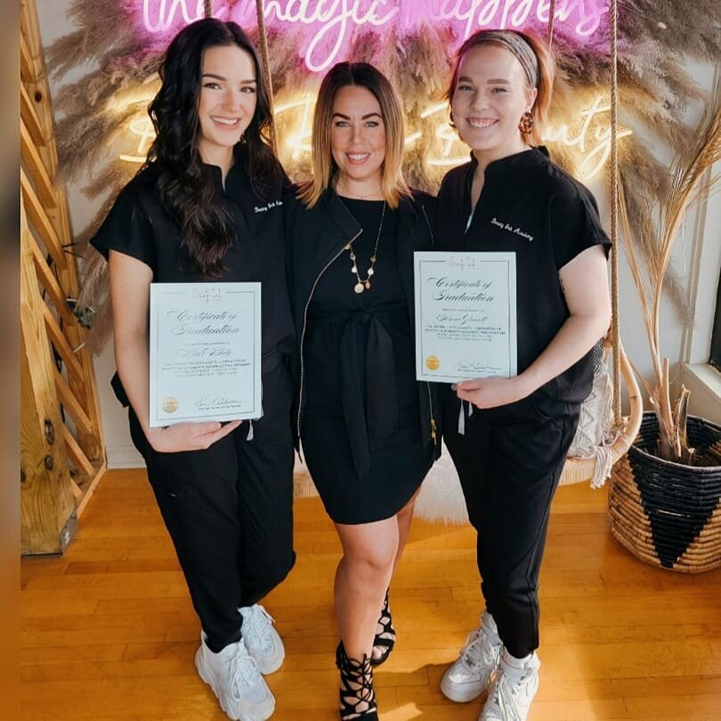 To say that I am proud of these two ladies is a definite understatement! They are a big part of my dreams coming true &amp; in return... 
@bree_beautyinkacademy @annag_beautyinkacademy are the very first two graduates &amp; Arkansas Licensed Permanen