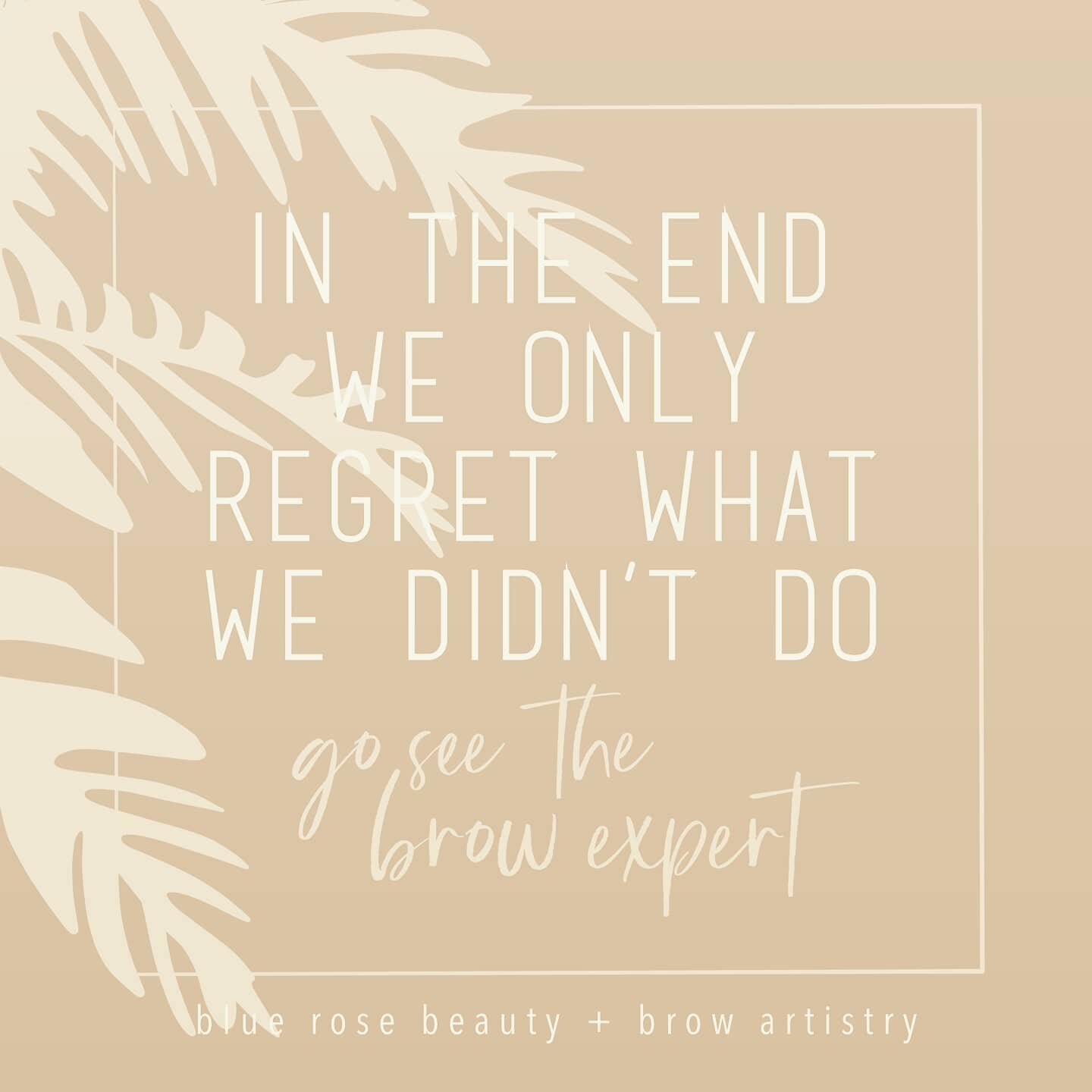 Just come see us! So often I hear in the background as I am working away on my clients &quot;my brows never looked this good!&quot; 

This is the difference of seeing a true brow artist for your brow services! 

Book today using the mindbody app! 
No